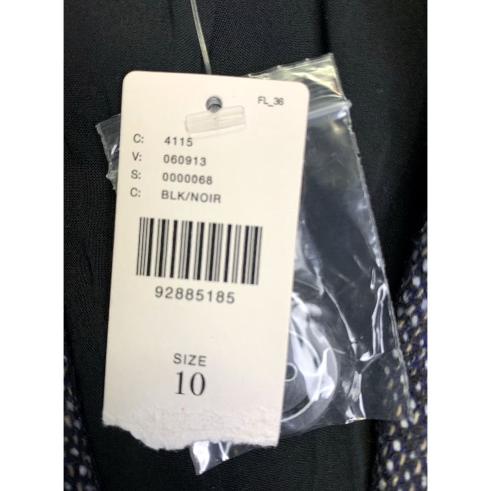 Vintage VINTAGE Maeve Jacket Womens 10 Black Knit Solid Button Collared Relaxed City Classic Hipster London Paris 90s Size L / US 10 / IT 46 - 4 Thumbnail