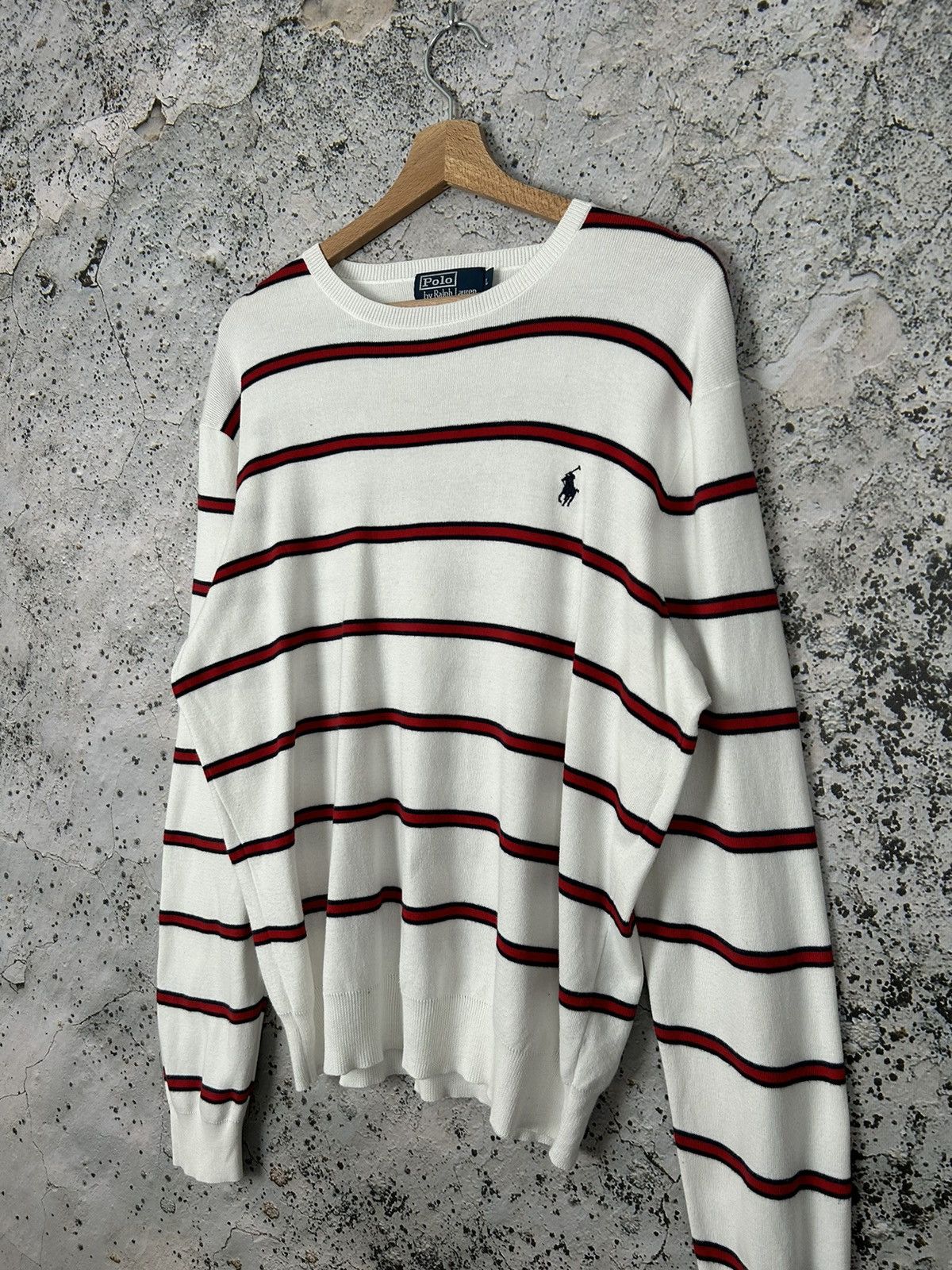 Polo Ralph Lauren Vintage Polo Ralph Lauren Stripped Sweater 90s Size US L / EU 52-54 / 3 - 2 Thumbnail