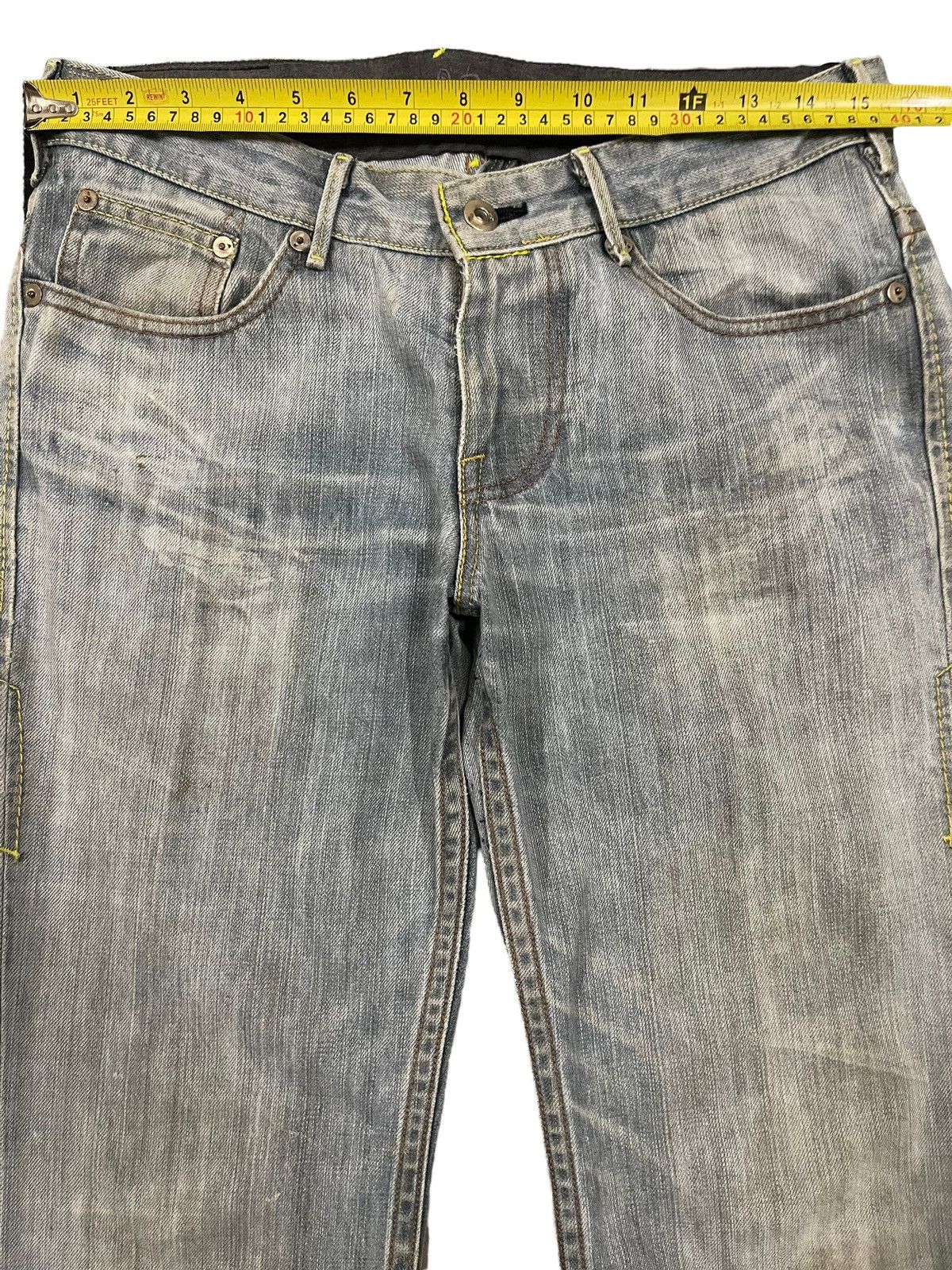 Levi's Vintage 90s Levis Blue Wash Distress Style Jeans Size US 30 / EU 46 - 9 Thumbnail