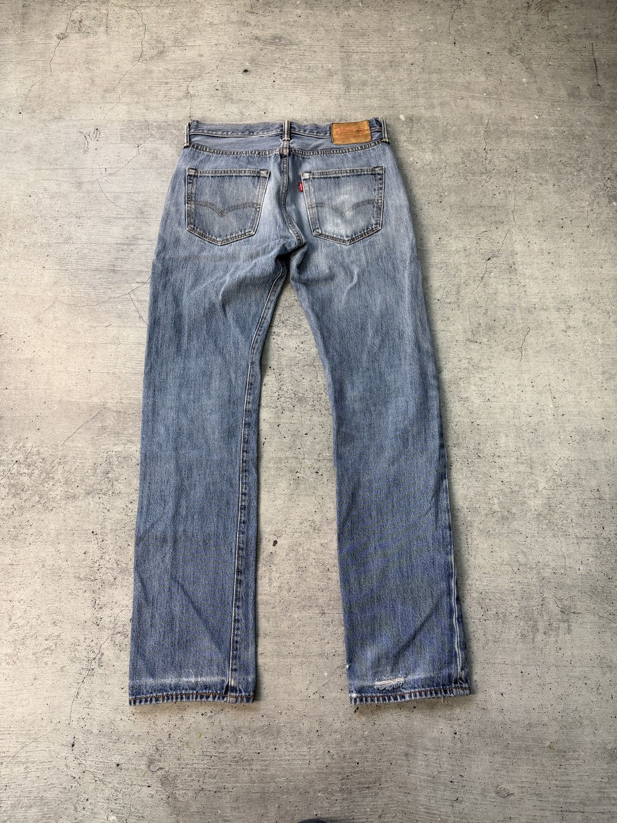 Levi's Levis Jeans Mens 31x34 Blue 501 Relaxed Straight Whisker Y2K Size US 31 - 1 Thumbnail