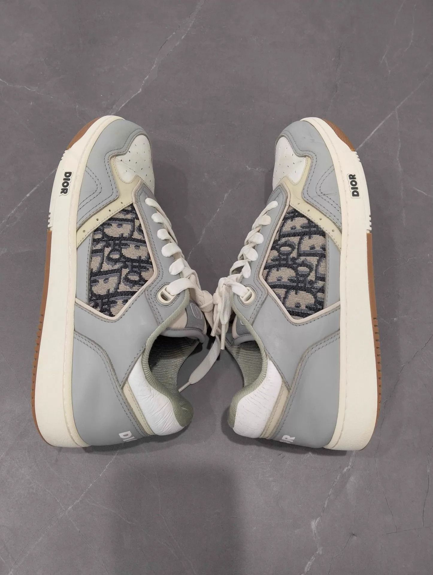 Dior DIOR B27 Logo Print Gray White 40 Size US 7 / EU 40 - 3 Thumbnail
