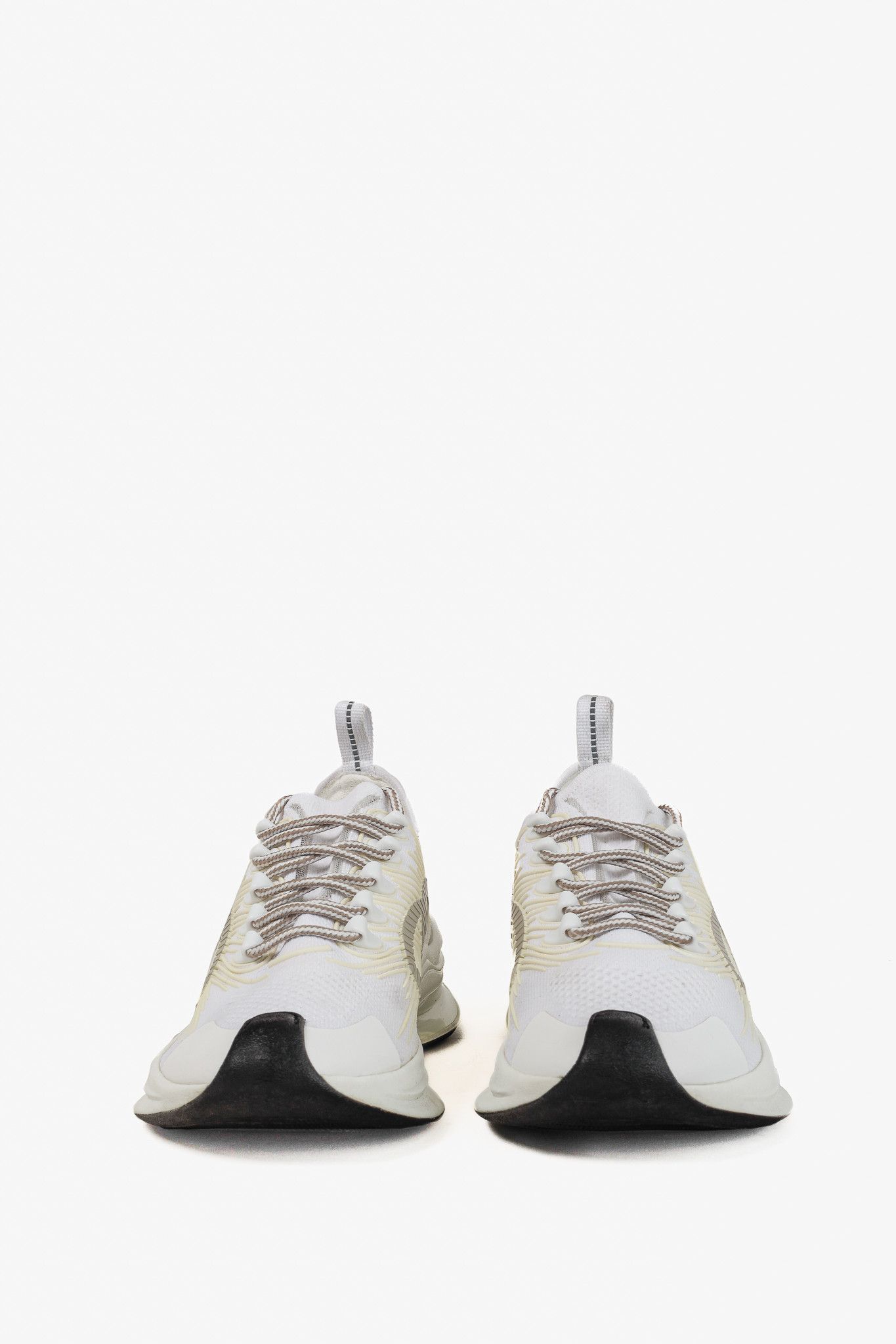 Gucci Gucci Run White Knit Logo Lace-Up Sneakers Size US 9 / IT 39 - 7 Thumbnail