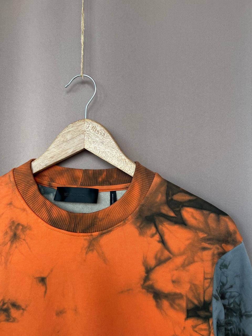 Helmut Lang Helmut Lang Tie Dye Logo Crew Sweatshirt Mens Size S/M Size US S / EU 44-46 / 1 - 6 Thumbnail