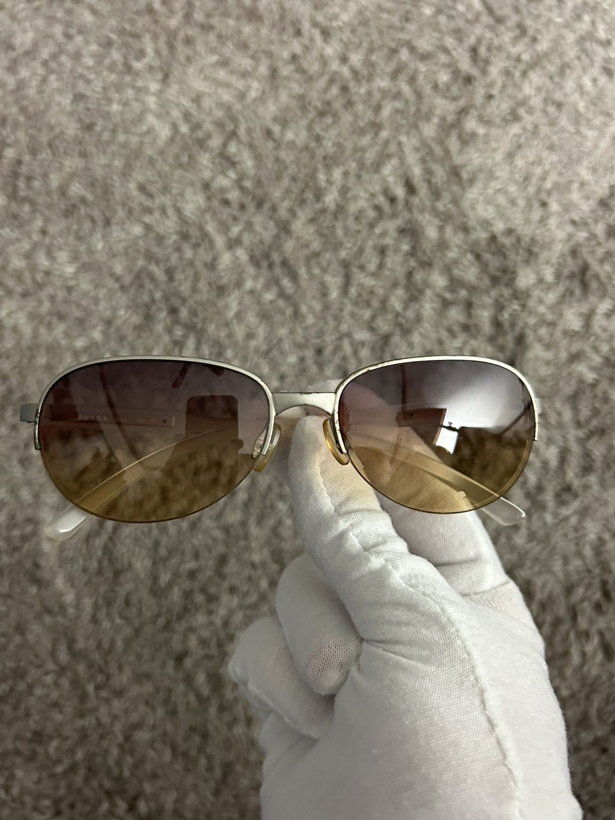 Prada Prada SPR58C Logo Sunglasses Size ONE SIZE - 4 Thumbnail