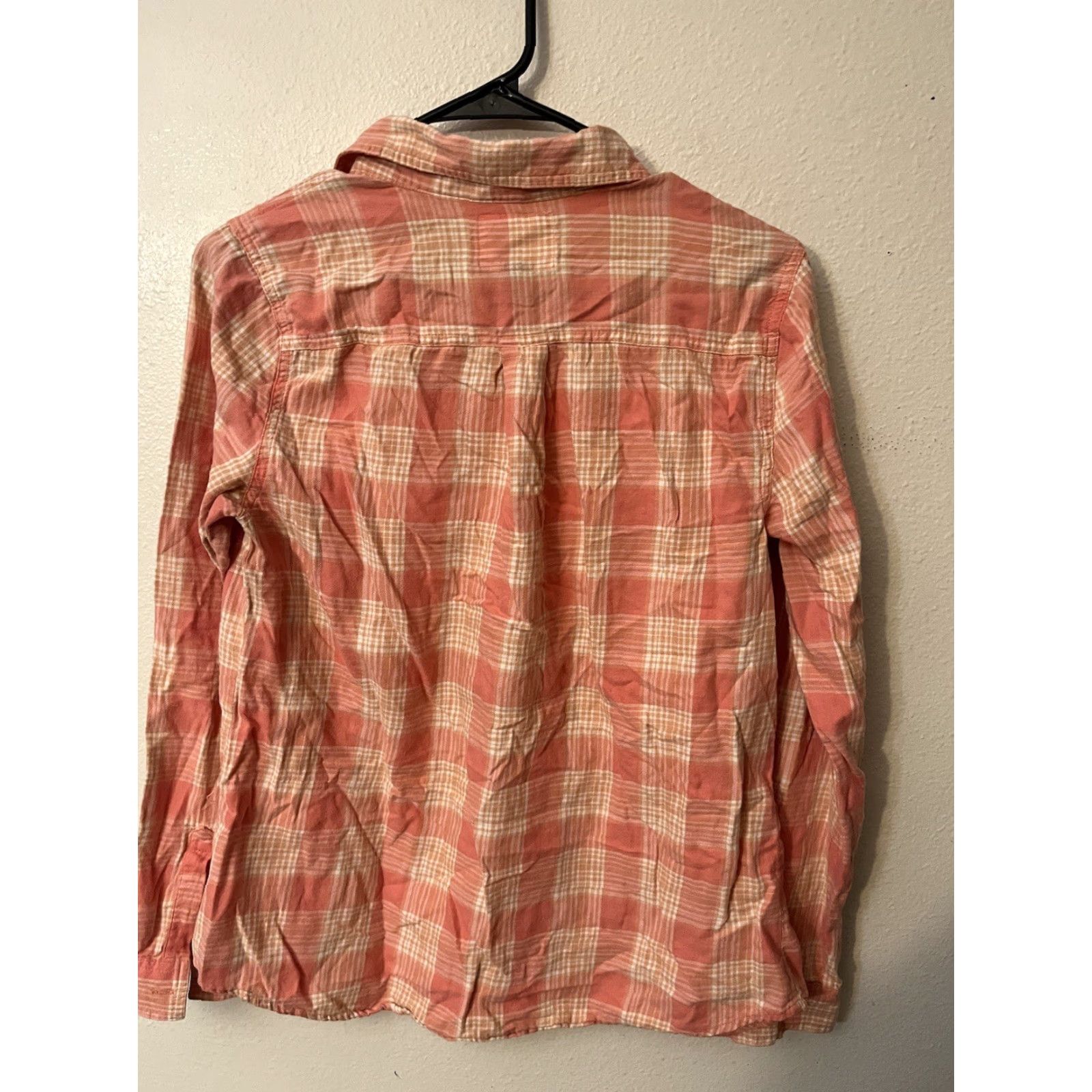Old Navy VINTAGE Old Navy Women's Flannel Shirt Casual Office Wear Pink Plaid Long Sleeve M Size M / US 6-8 / IT 42-44 - 3 Thumbnail