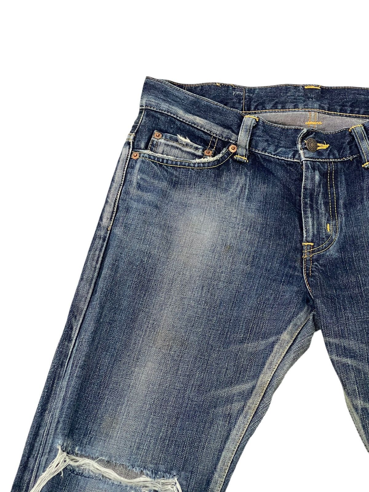 Edwin Flare Jeans Edwin Japan Faded Distress Boot Cut 7🟦9 Size US 32 / EU 48 - 8 Thumbnail