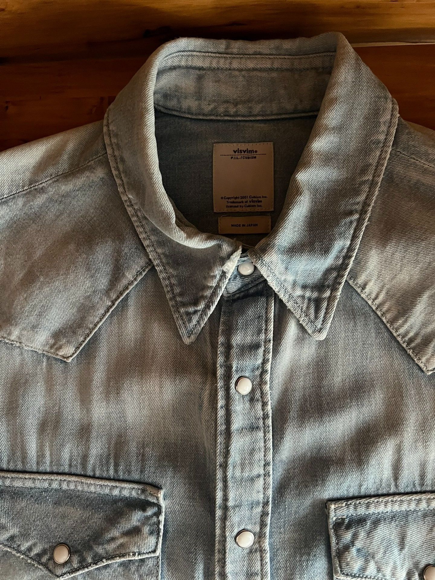 Visvim visvim 2017 Washed Distressed Paisley Denim Shirt Size US M / EU 48-50 / 2 - 9 Thumbnail