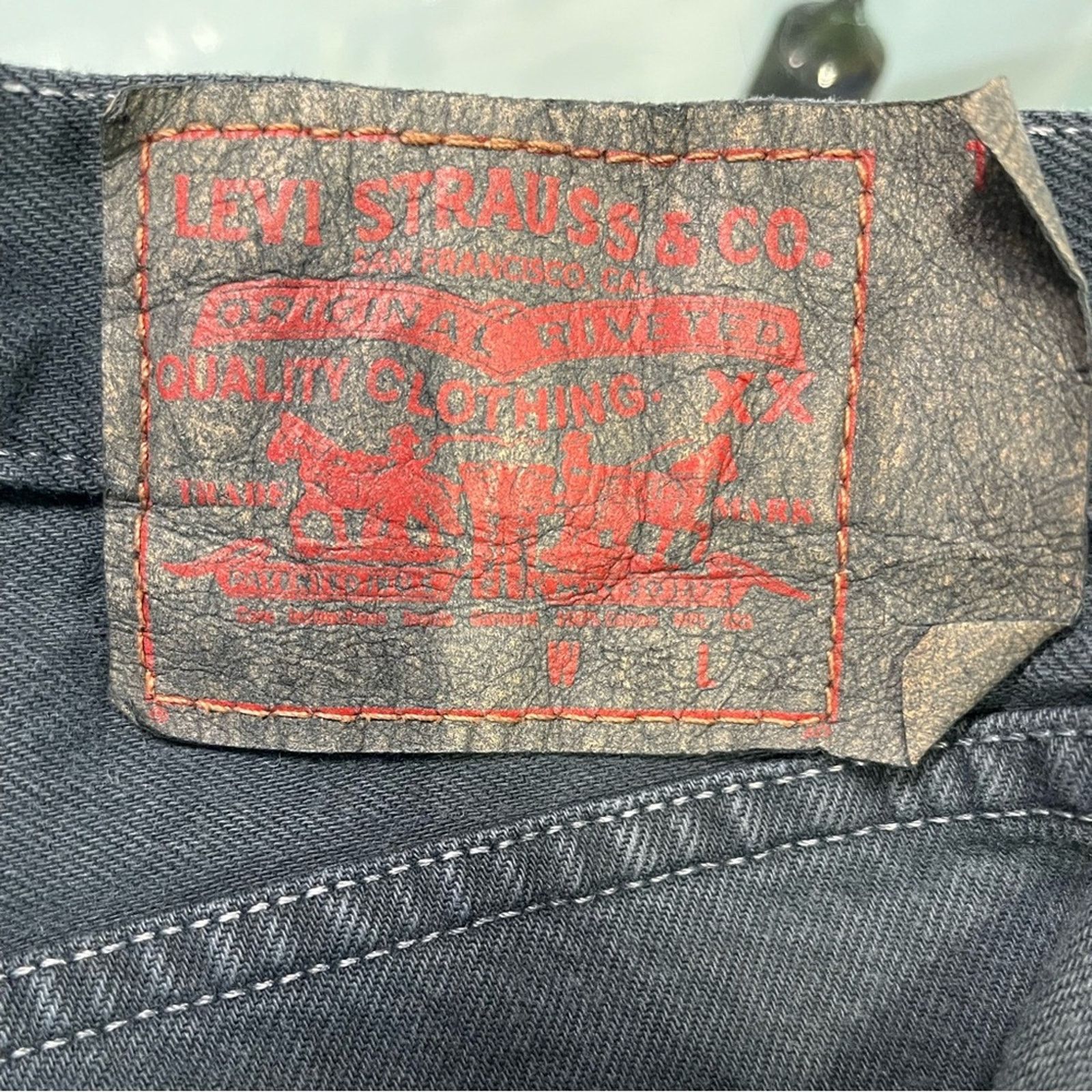Levi's Vintage 90s Levi’s black denim jeans Size US 36 / EU 52 - 3 Thumbnail