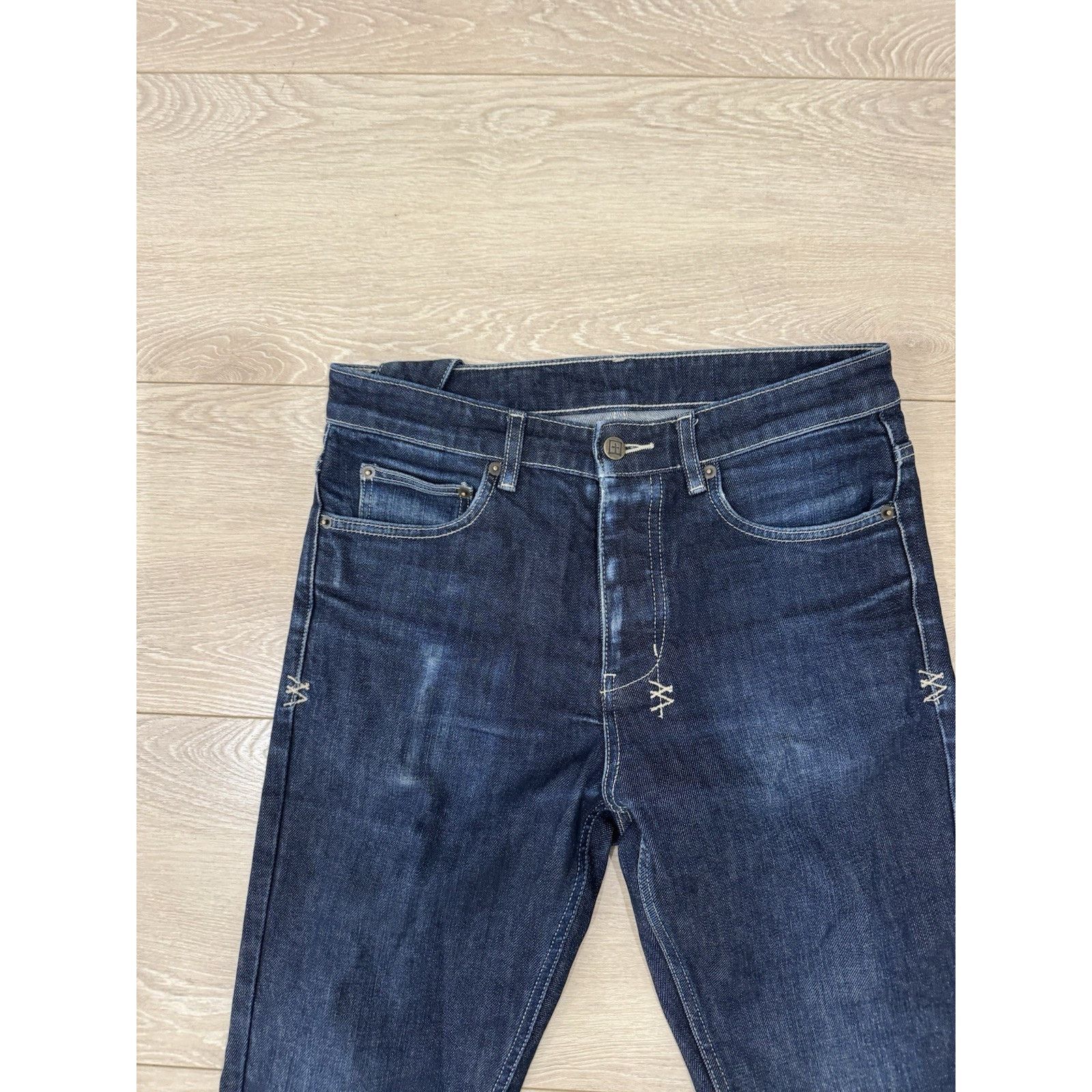 Ksubi Ksubi Slim Skinny Stretch Denim Button Fly Jeans Blue Size US 30 / EU 46 - 2 Thumbnail