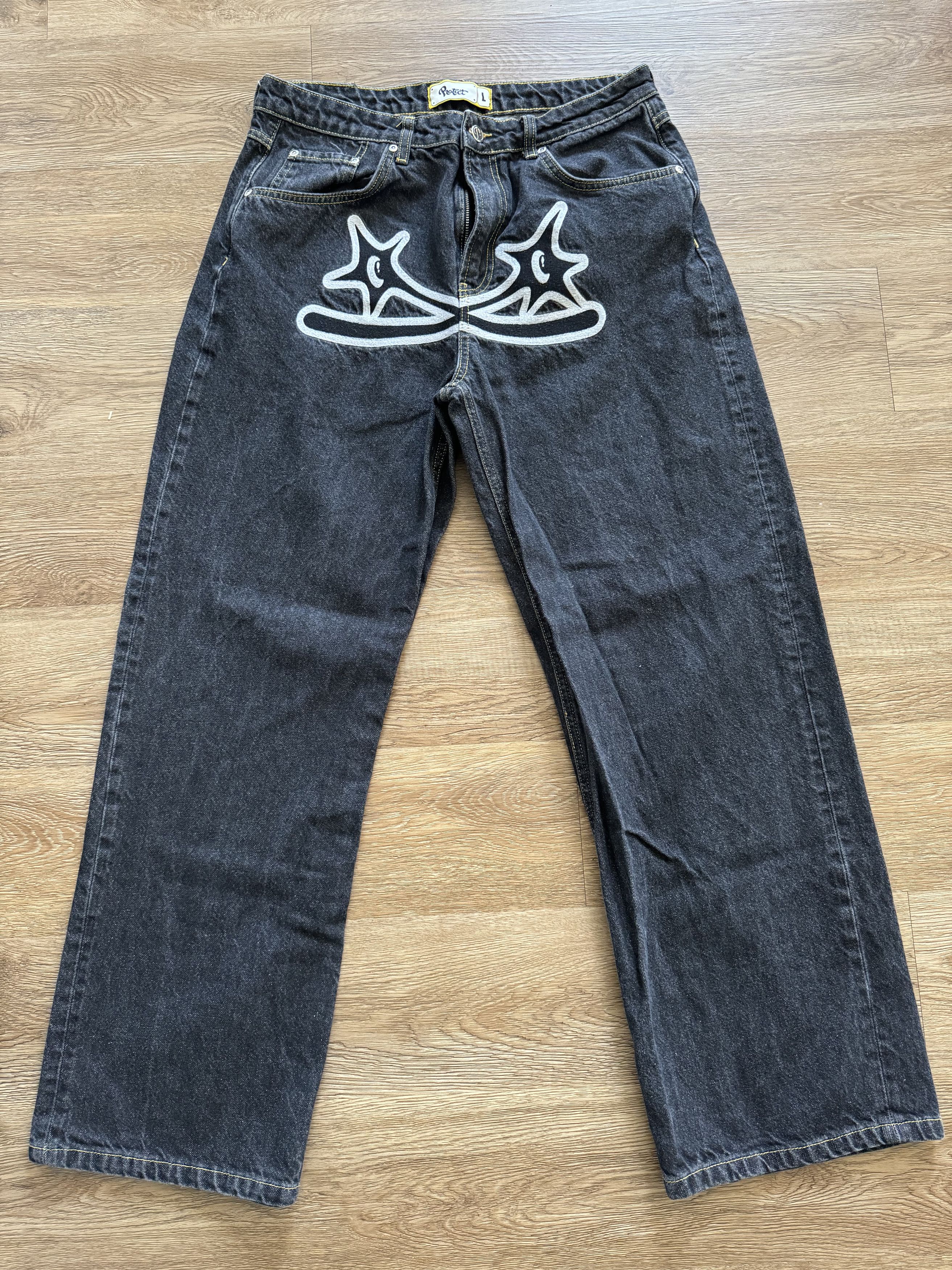 Jean PROTECT Spike Denim Jeans Size US 31 - 1 Thumbnail