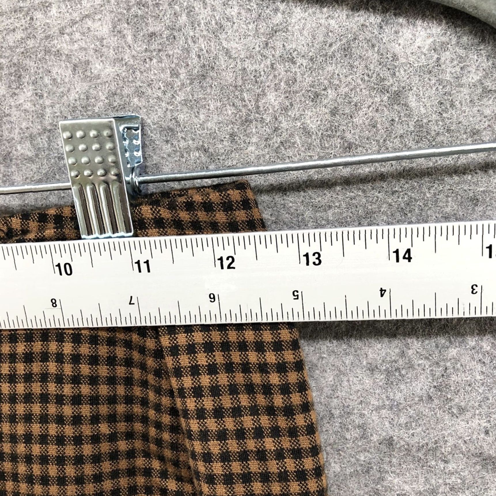J. Jill J. Jill Ponte Leggings Womens XSP Tan Black Check Plaid Dark Academia Put On Elastic Waist Knit Ponte Leggings Womens XSP Size 26" / US 2 / IT 38 - 5 Thumbnail