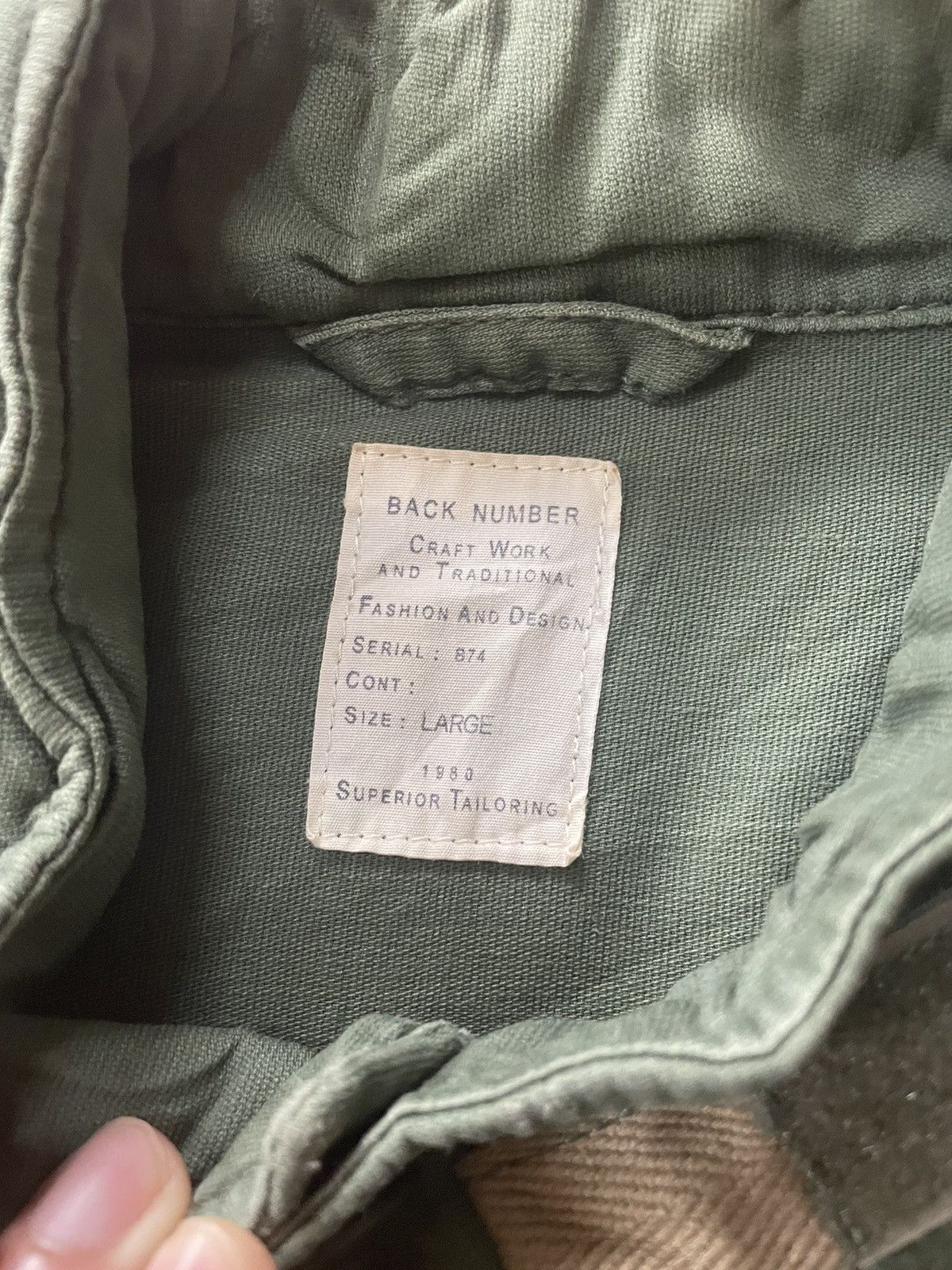 Designer × If Six Was Nine × Japanese Brand Back Number Army Jacket Size US L / EU 52-54 / 3 - 6 Thumbnail