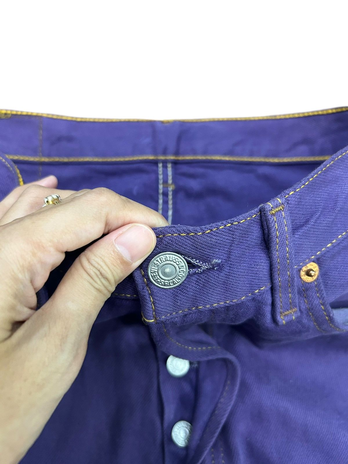 Levi's × Levi's Vintage Clothing Vintage Levis 501 Purple Colour Size US 31 - 8 Thumbnail