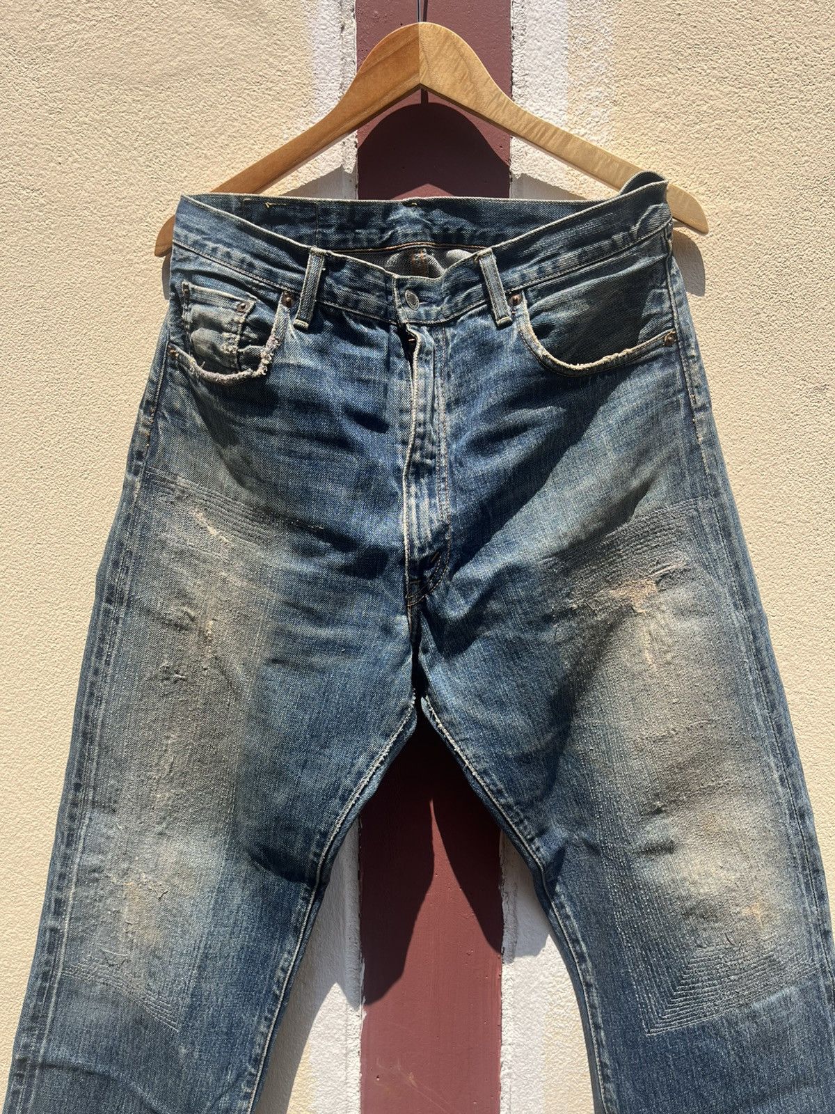 Levi's Thrashed faded Distressed levis 502xx japan grunge Size US 34 / EU 50 - 2 Thumbnail
