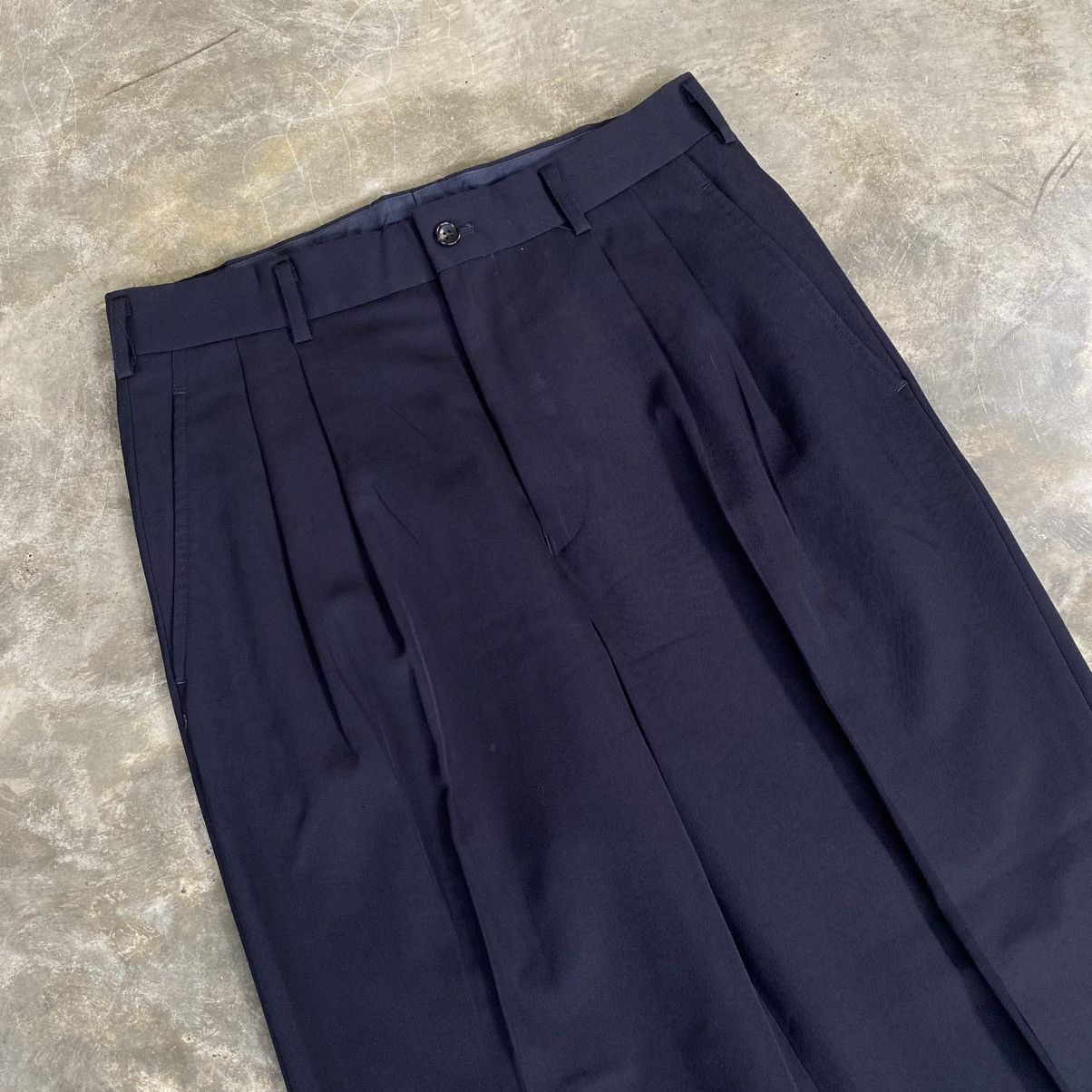 Comme des Garcons Homme AD 2002 Comme Des Garcons Homme Wool Trouser Size US 30 / EU 46 - 3 Thumbnail