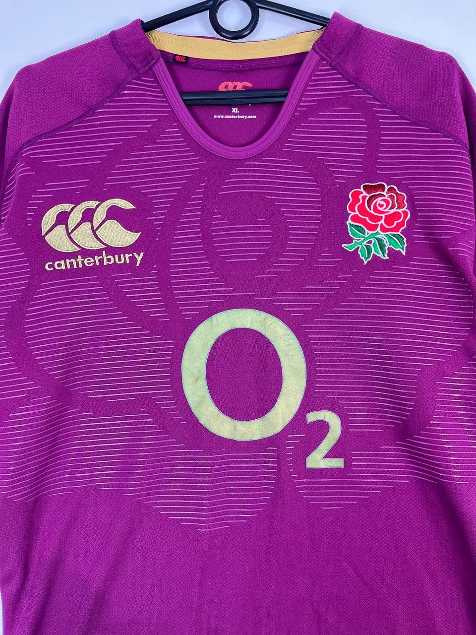 Canterbury of New Zealand Canterbury England Rugby Union O2 Away Jersey Purple Size XL Size US XL / EU 56 / 4 - 2 Thumbnail