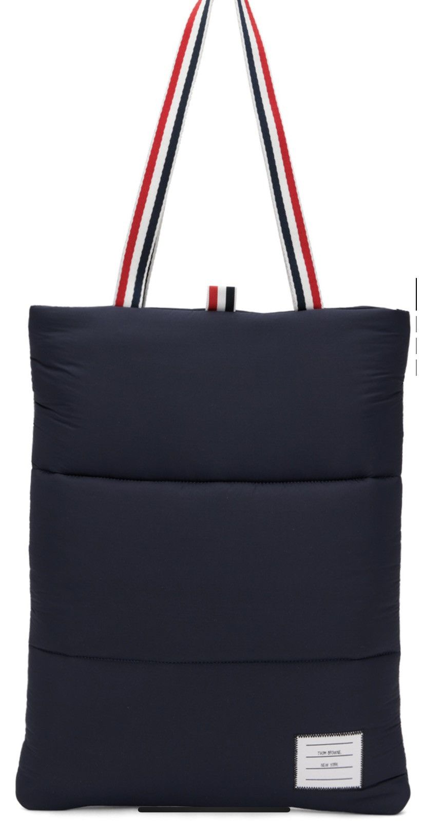 Thom Browne Thom Browne Quilted padded nylon taffeta tote in navy Size ONE SIZE - 1 Thumbnail