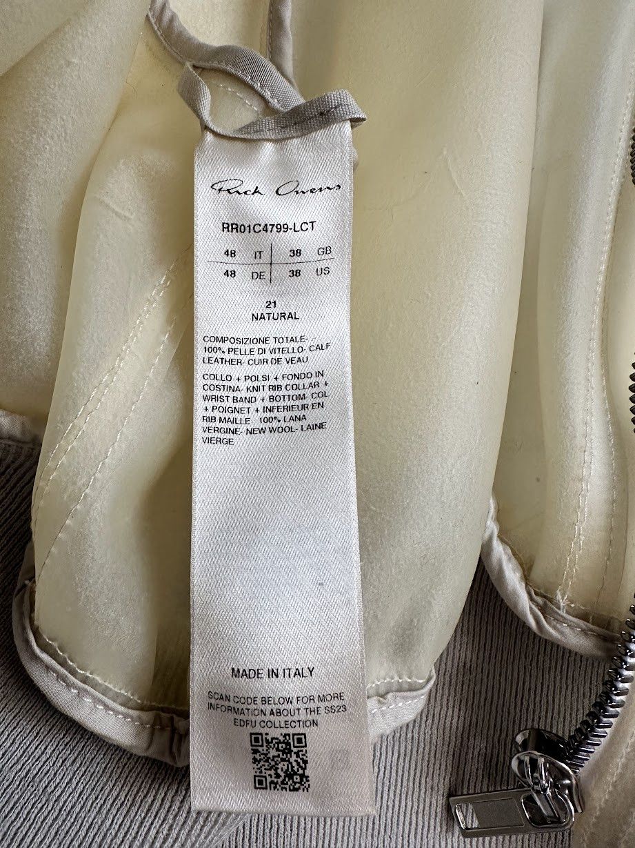 Rick Owens Rick Owens Girdered Cropped Leather Bomber Size US M / EU 48-50 / 2 - 5 Thumbnail