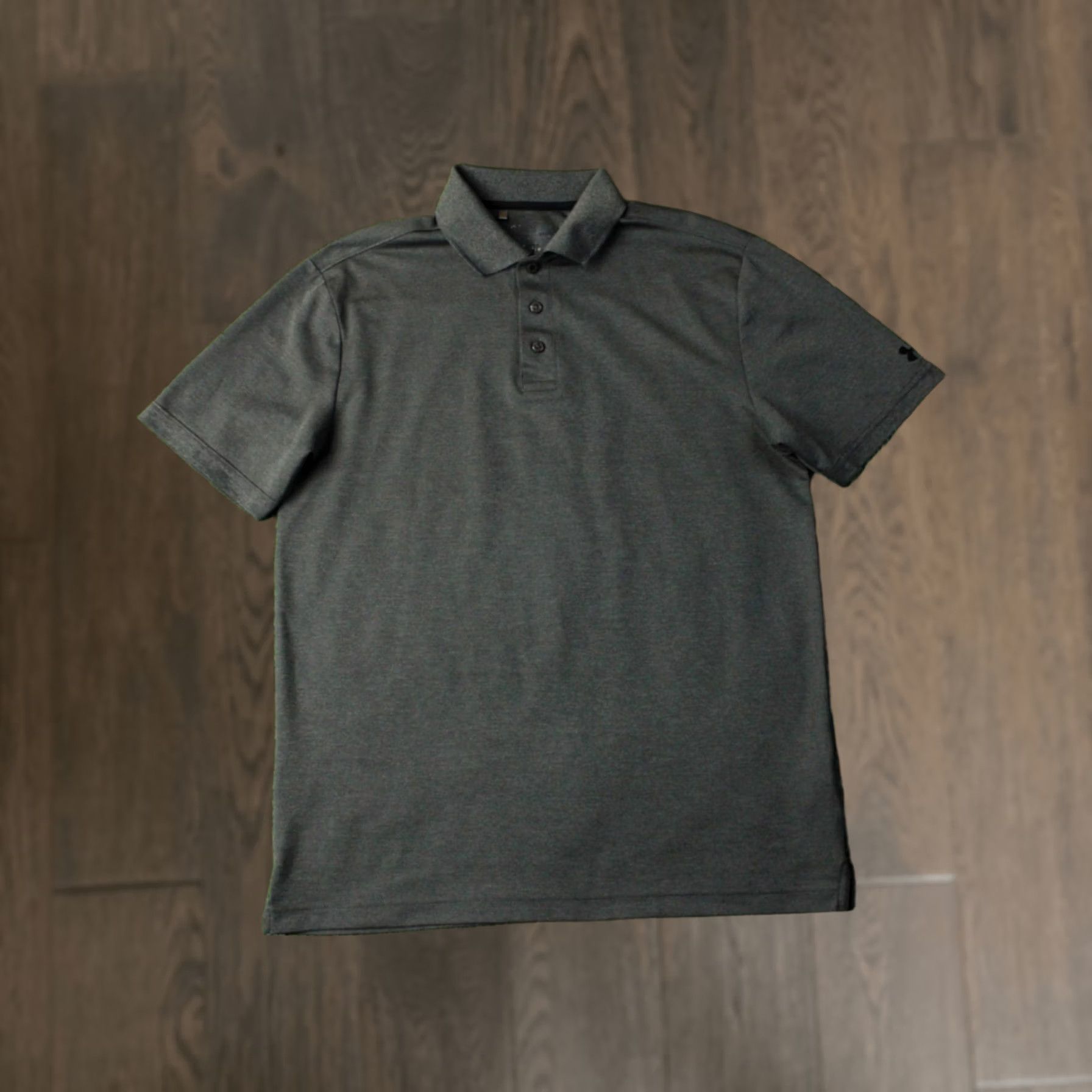Under Armour Under Armour HeatGear Polo Shirt Men M Regular Gray 2014 Short Sleeve Polo Shirt Training Jersey Size US M / EU 48-50 / 2 - 1 Thumbnail
