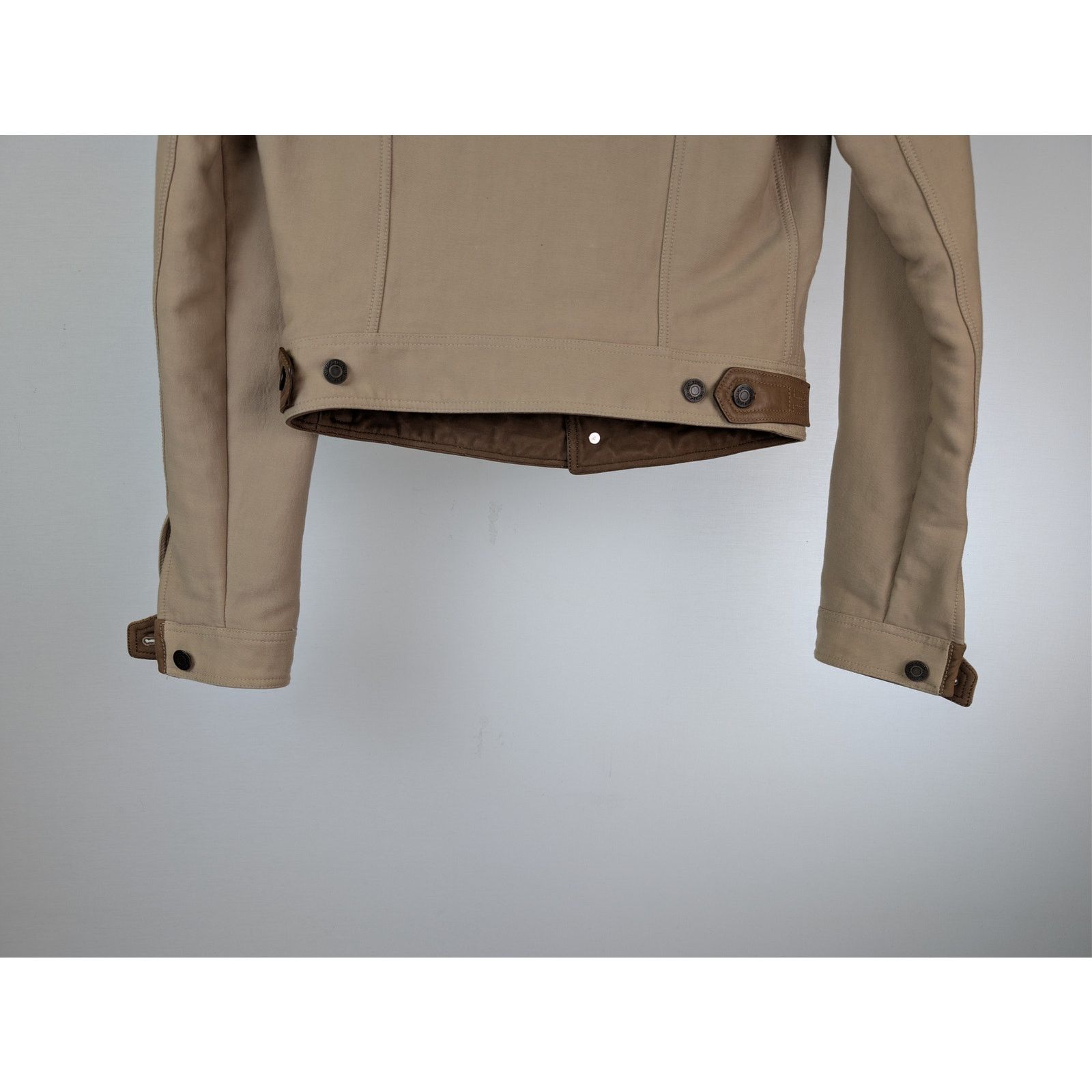Tom Ford o1rshd1 Stretch Cotton Trucker Jacket in Beige Size US M / EU 48-50 / 2 - 13 Thumbnail