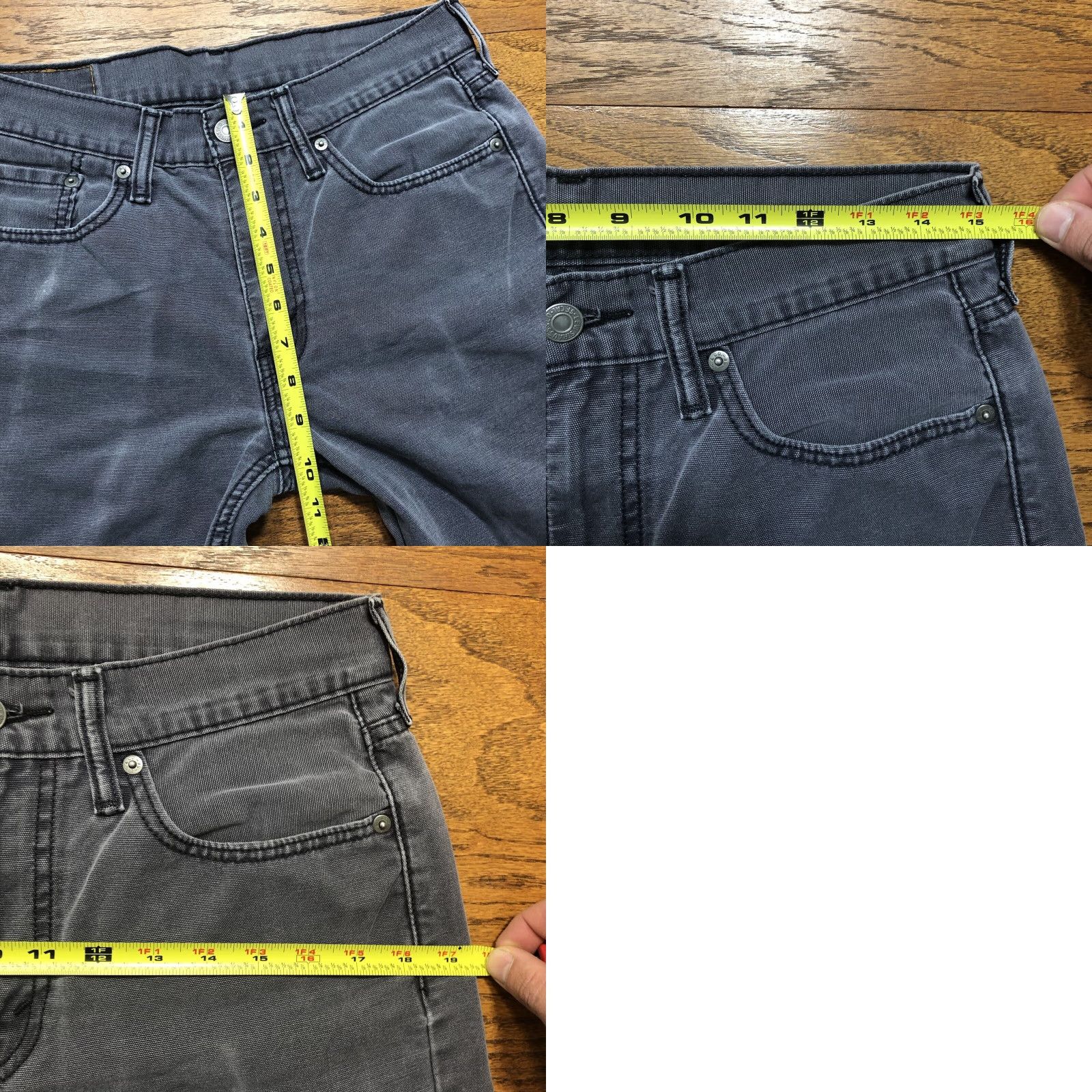 Levi's VINTAGE Levis 514 Straight Denim Gray Jeans Men 30x32 Western City Classic 80s 90s Cowboy USA American Classic Western Rodeo Ranch Mens Size US 30 / EU 46 - 9 Thumbnail