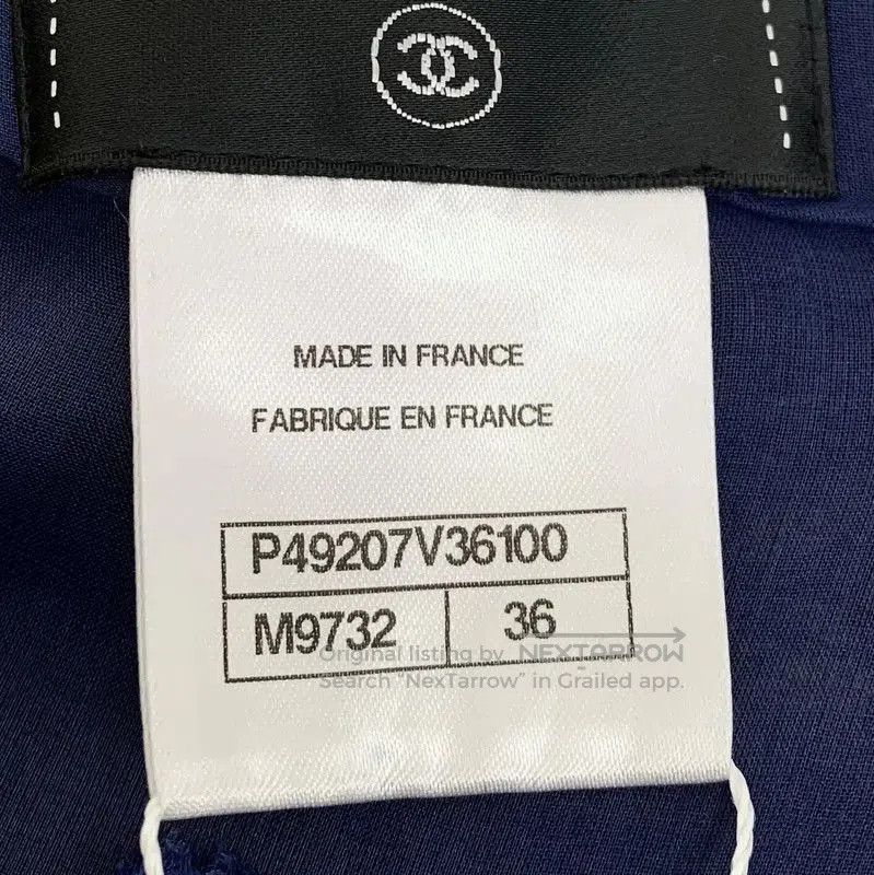 Chanel Chanel Deep Blue Cotton Women's Dress . Size XS / US 0-2 / IT 36-38 - 6 Thumbnail