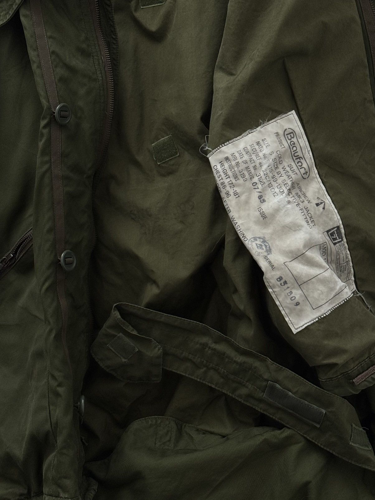 Vintage 1985 Dated British Army RAF MK3 Cold Weather Flying Jacket Size US M / EU 48-50 / 2 - 8 Thumbnail