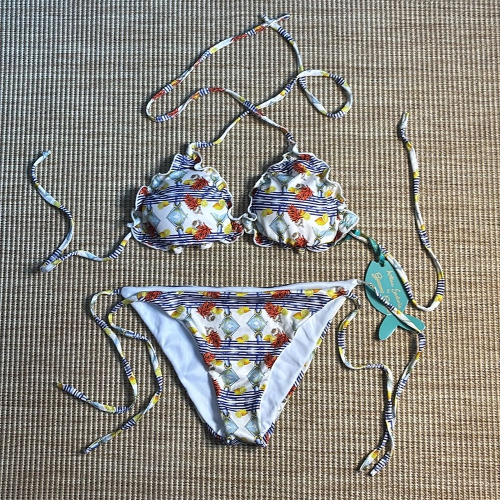 Other NWT Antica Sartoria Positano Floral Print Bikini Set Size S Size ONE SIZE - 11 Thumbnail