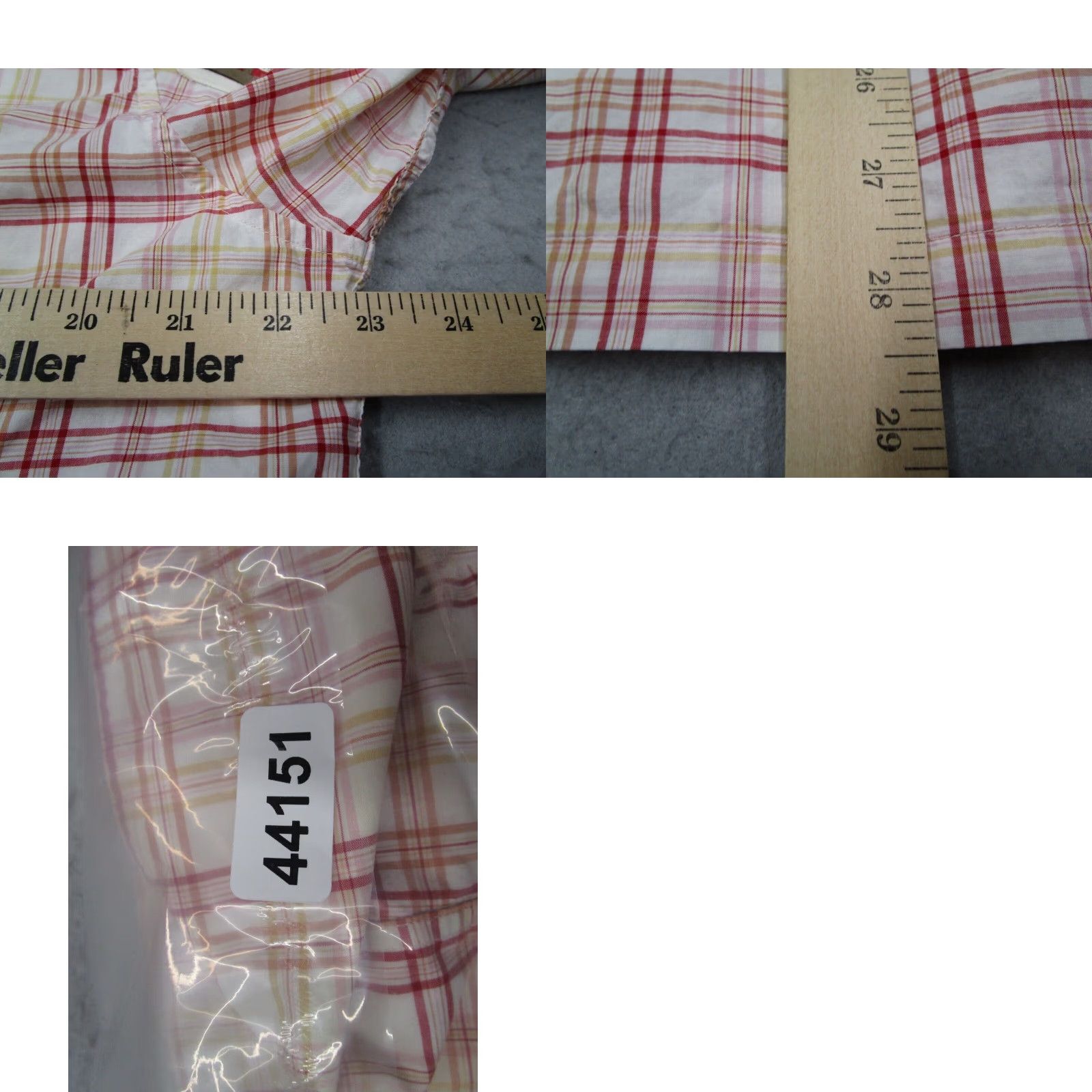 Vintage Karl Helmut Short Sleeve Plaid Button Up Shirt Mens Medium Red Cotton Size US M / EU 48-50 / 2 - 8 Thumbnail