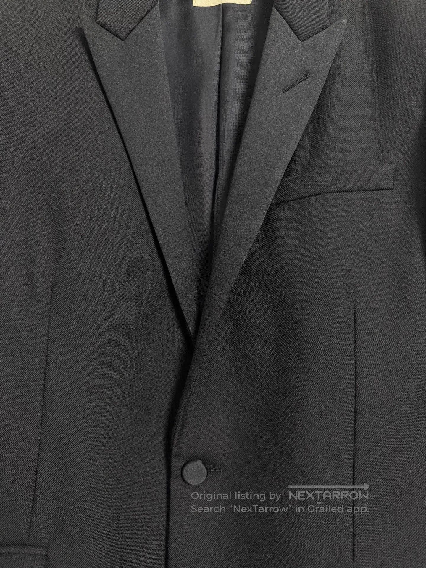 Saint Laurent Paris Black Single-Button Blazer. Size US M / EU 48-50 / 2 - 3 Thumbnail