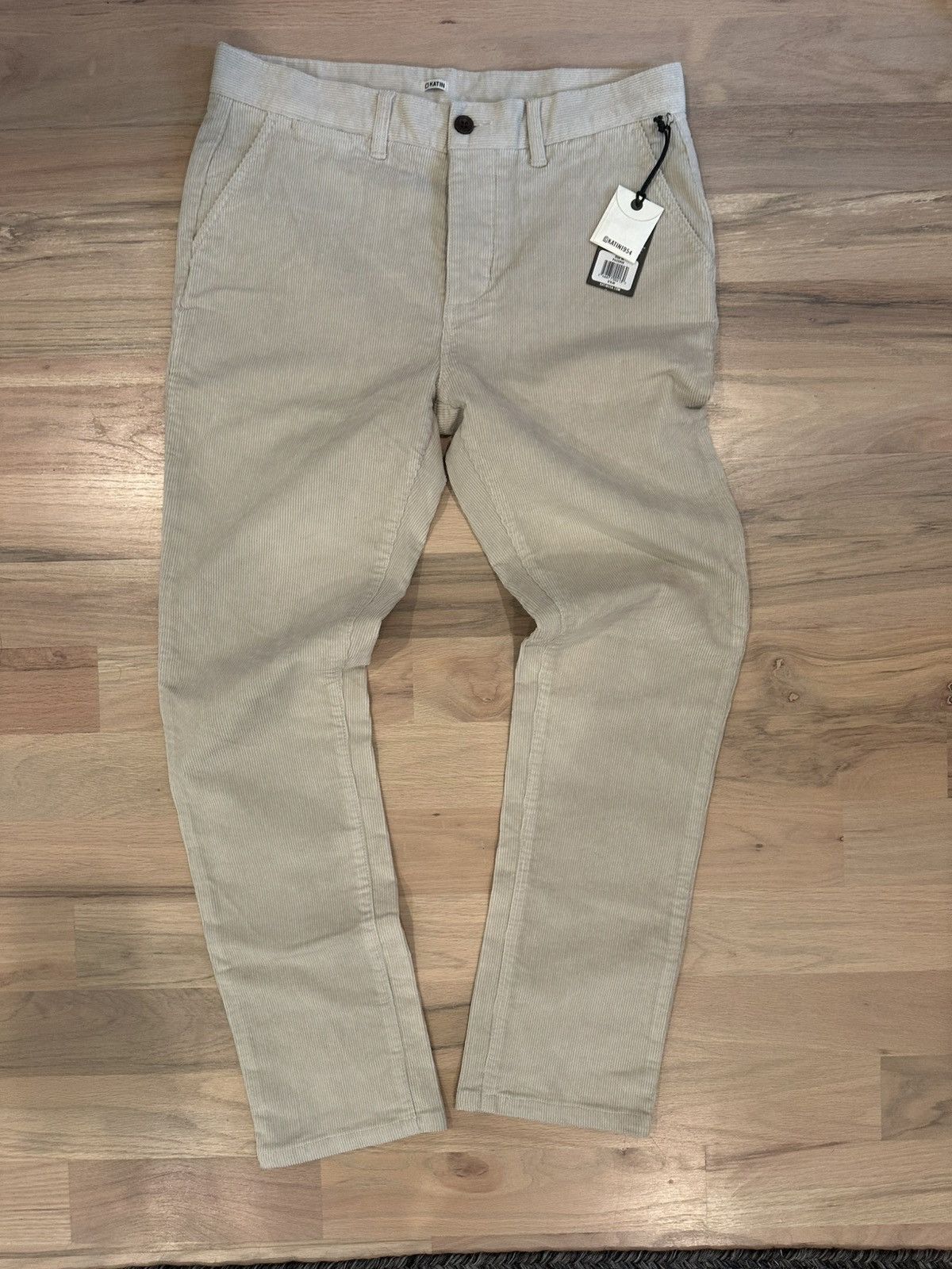 Katin Katin Corduroy Slim Fit Khaki Pants 34x31 Size US 34 / EU 50 - 2 Thumbnail