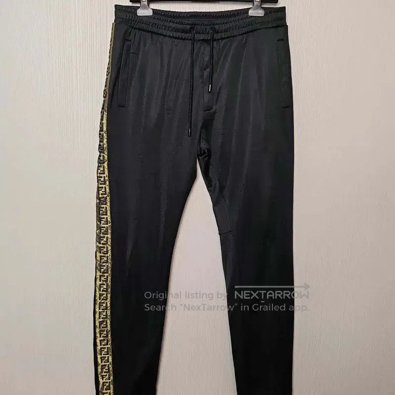 Fendi Fendi Black Cotton Casual Pants for Men . Size US 36 / EU 52 - 1 Thumbnail