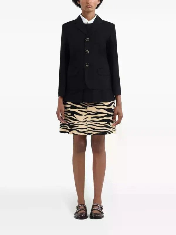 Marni o1w1db10326 Virgin Wool Blazer in Black Size L / US 10 / IT 46 - 2 Thumbnail