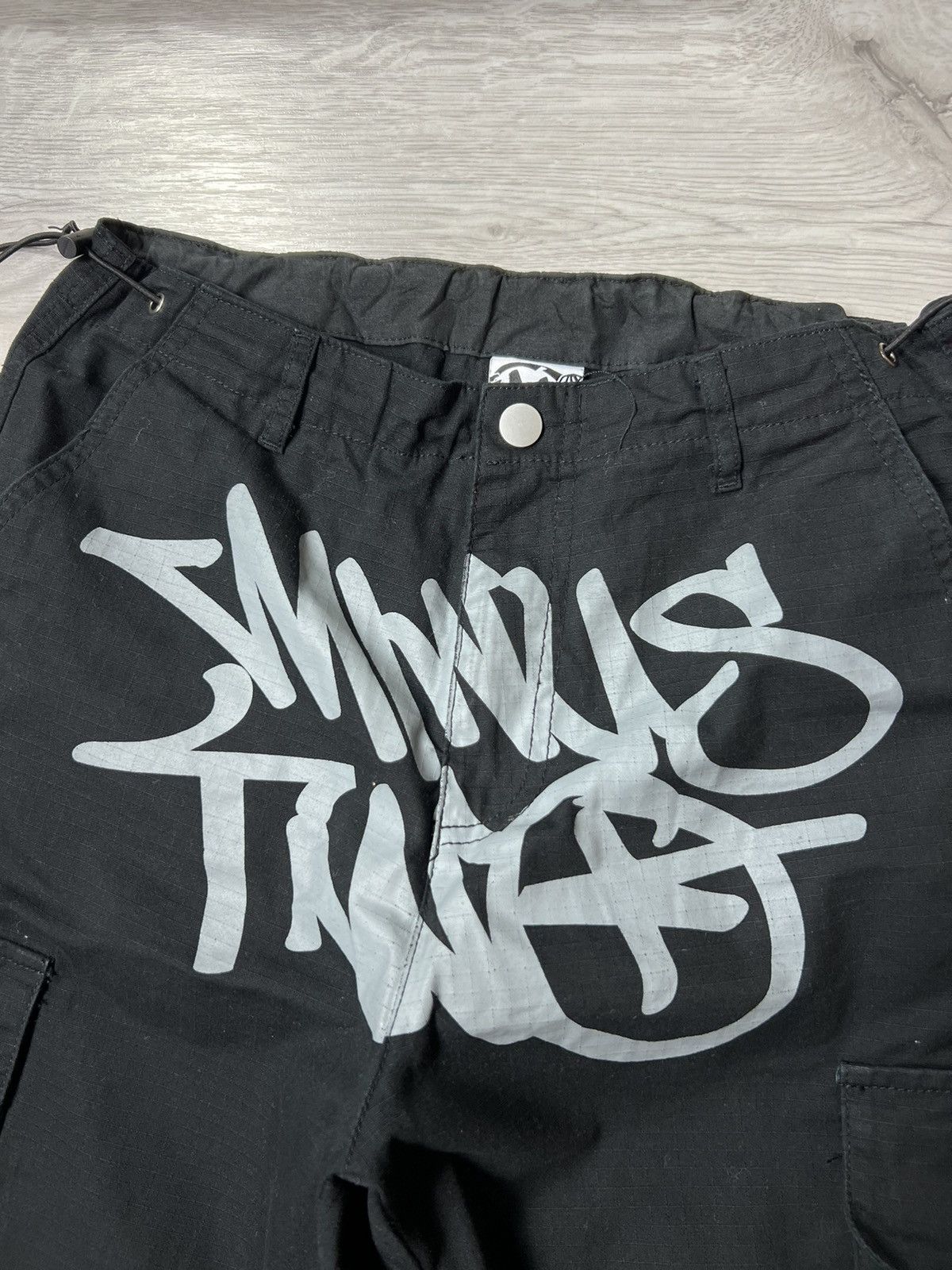 Other Rare Minus Two Cargo Parachute Pants Big Logo Size S Size US 31 - 3 Thumbnail