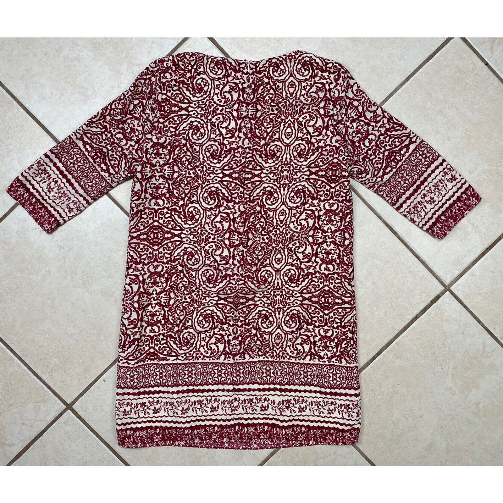 Other Skies Are Blue Shift Dress Boho Floral Tunic M 3/4 Sleeve Size M / US 6-8 / IT 42-44 - 9 Thumbnail