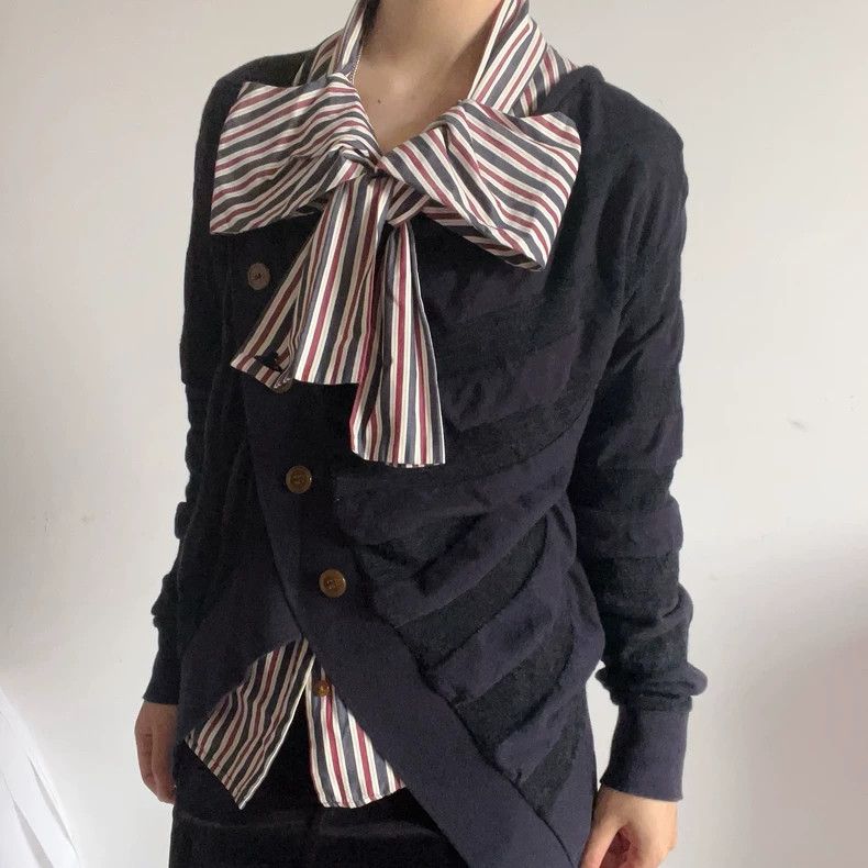 Vivienne Westwood Punk Stripe Knit Cardigan - dmc