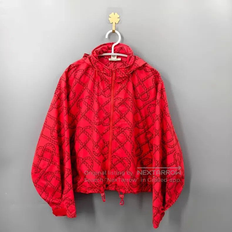 Hermes Hermes Red Rope Knot Waterproof Jacket Size XXS / US 00 / IT 34 - 1 Thumbnail