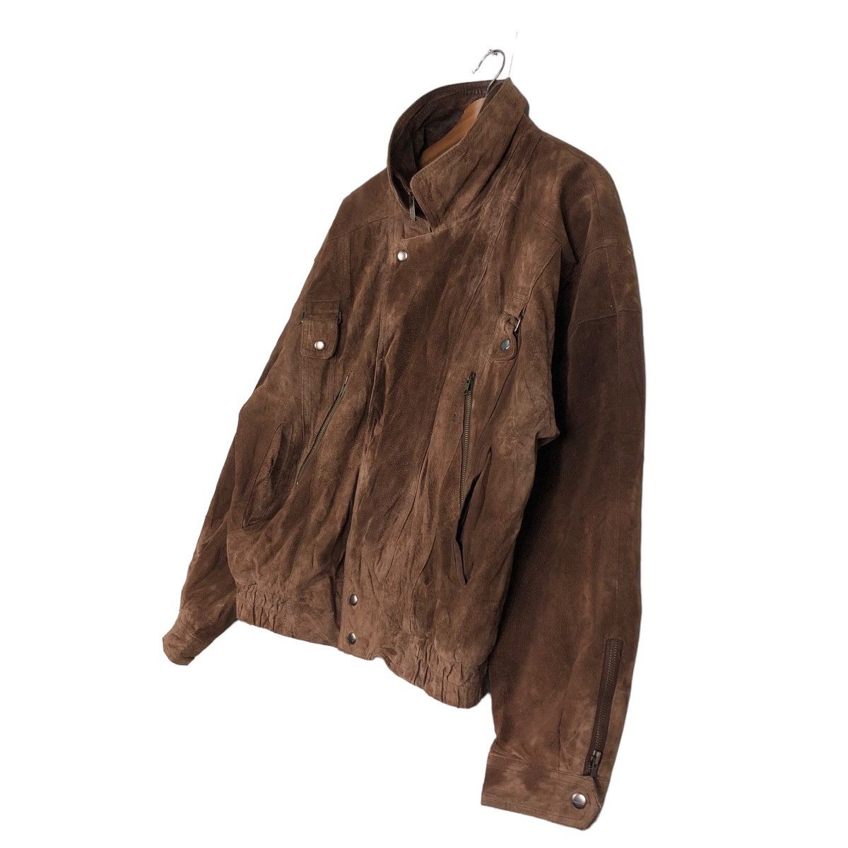 Issey Miyake 🔥Vintage Genuine Leather Jacket Biker Wilsons Leather Size US L / EU 52-54 / 3 - 2 Thumbnail