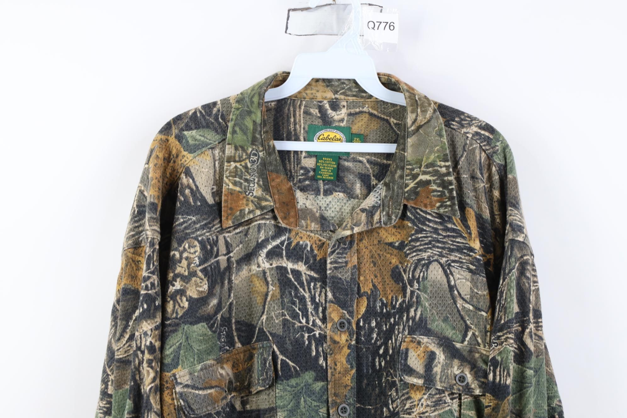 Cabelas Vintage Cabelas Mesh Hunting Collared Button Shirt Size US XL / EU 56 / 4 - 2 Thumbnail