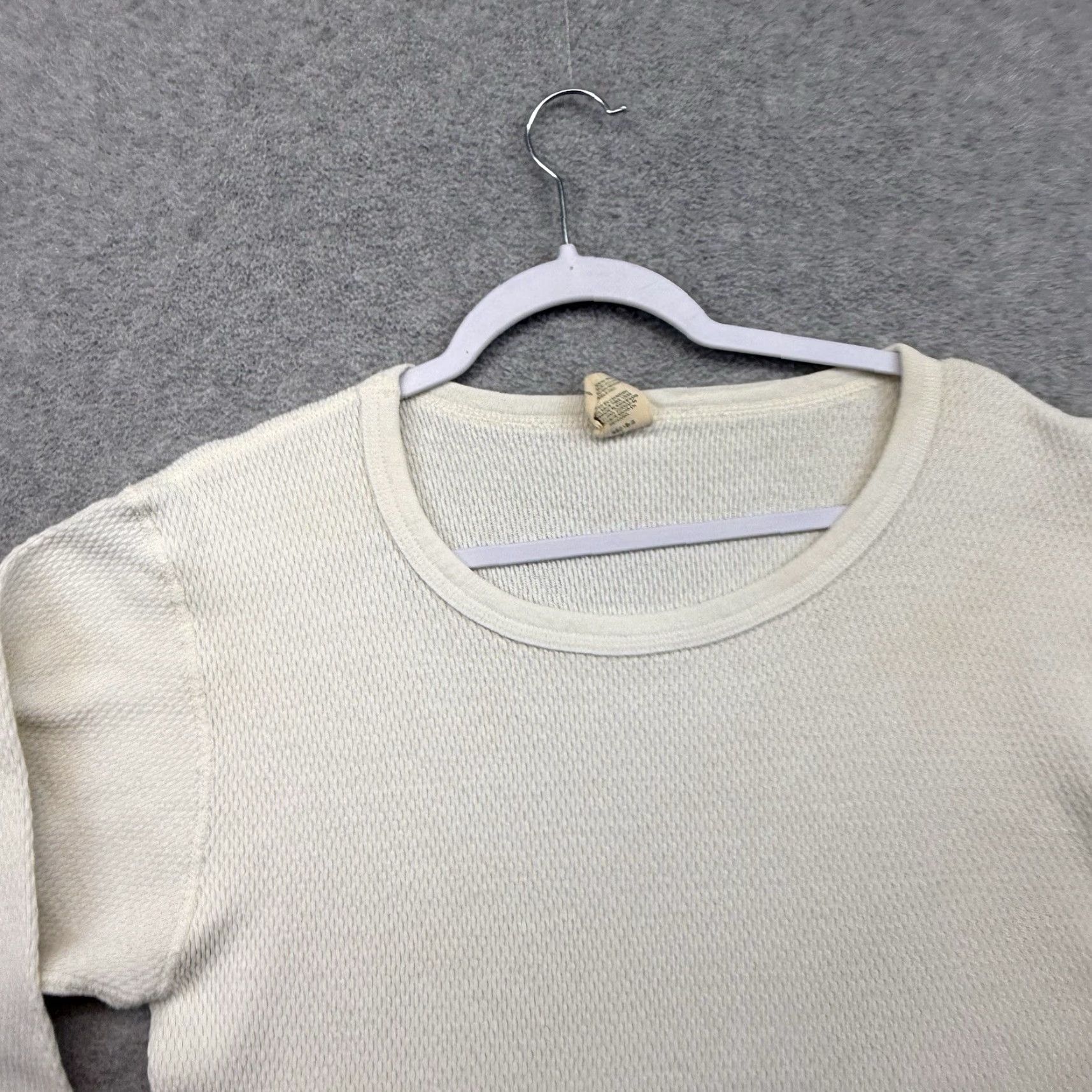 Vintage VINTAGE St. Johns Bay Thermal Waffle Knit Long John Shirt White Men’s L 80s 90s Size US L / EU 52-54 / 3 - 3 Thumbnail
