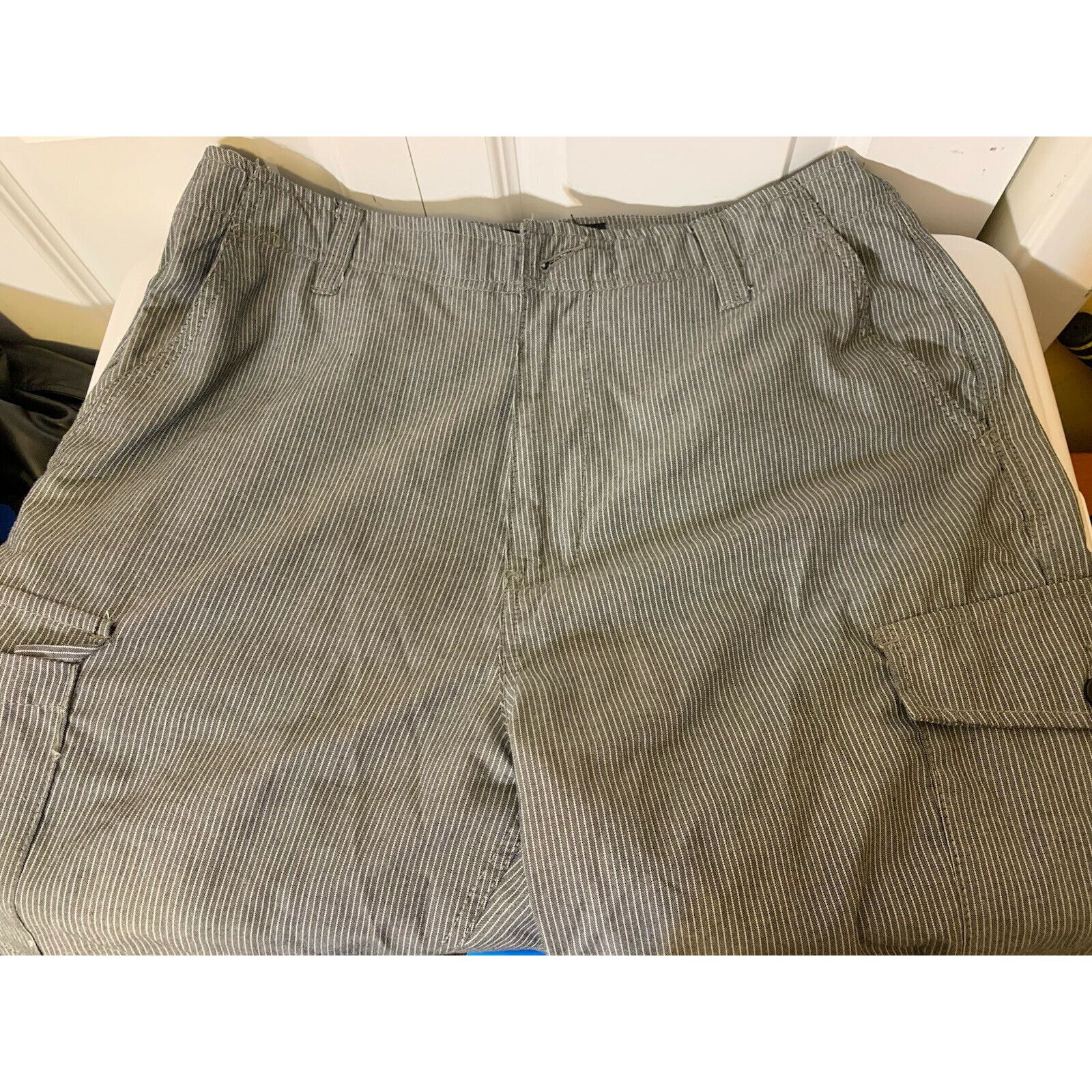Champs Sport Champs Sports Gear Men's Sz 34 Gray Striped Shorts Size US 34 / EU 50 - 3 Thumbnail