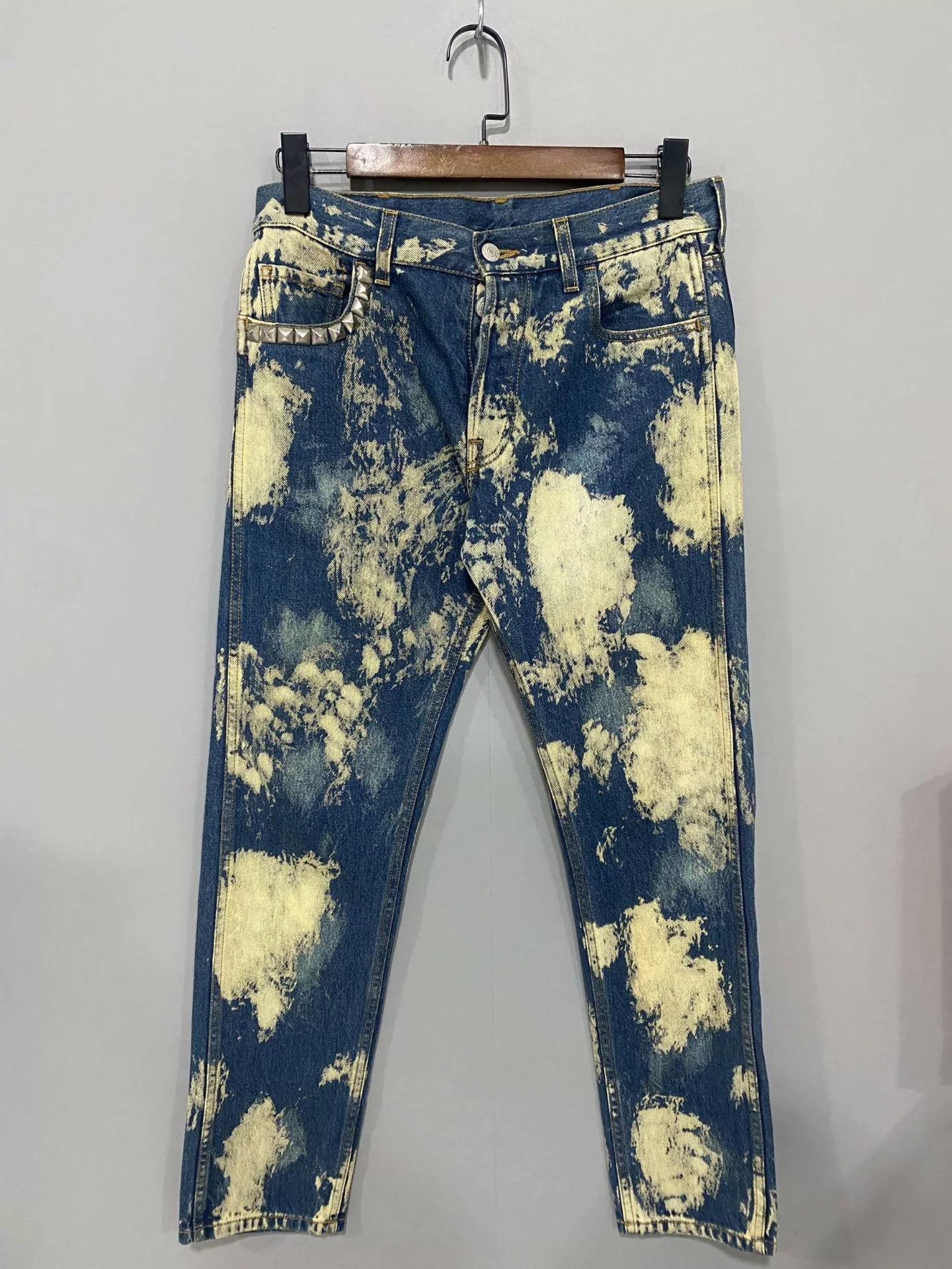 Gucci Gucci leather tag logo tie-dye jeans 30 Size US 30 / EU 46 - 4 Thumbnail
