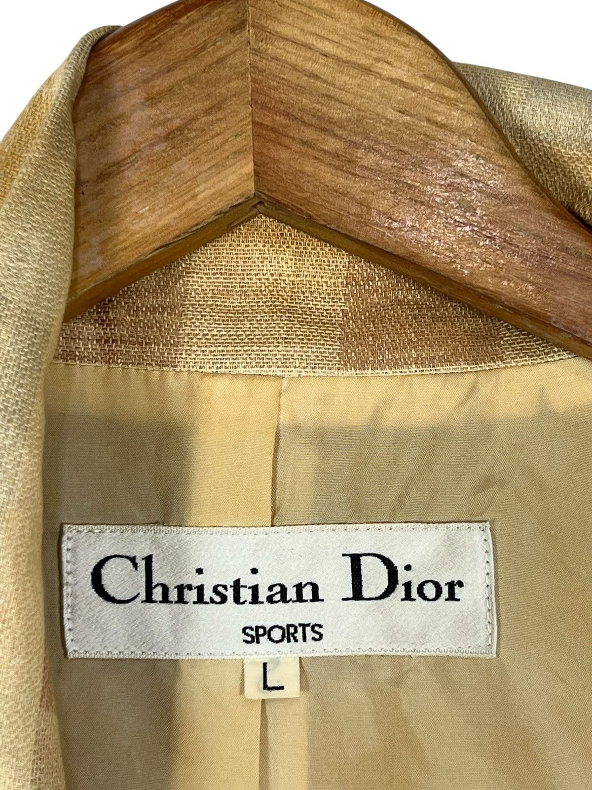 Dior 90s Vintage Christian Dior Linen Jacket Size L / US 10 / IT 46 - 7 Thumbnail