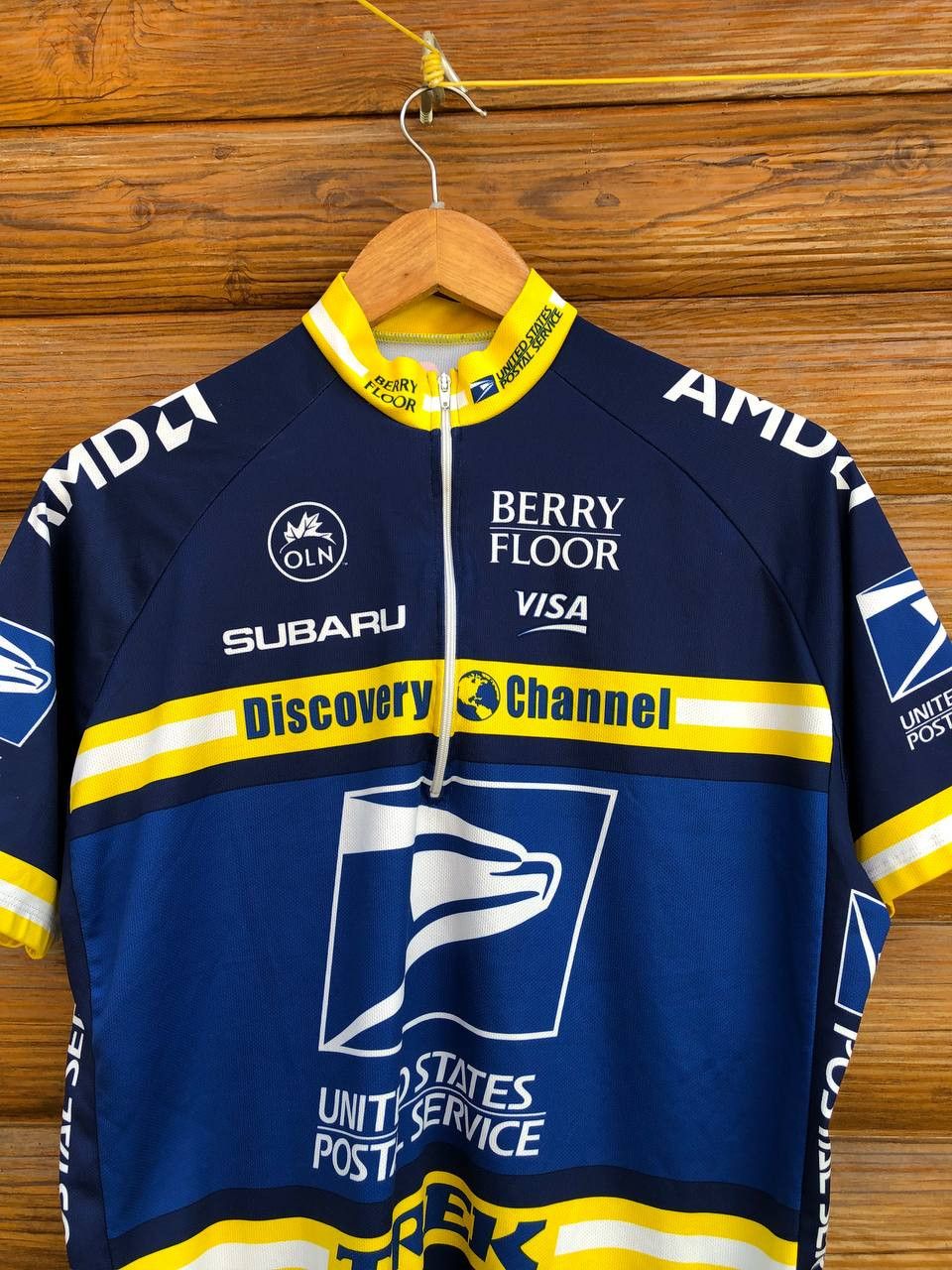 Vintage Nike United States Postal Service USPS Cycling Jersey Rare Size US XL / EU 56 / 4 - 2 Thumbnail