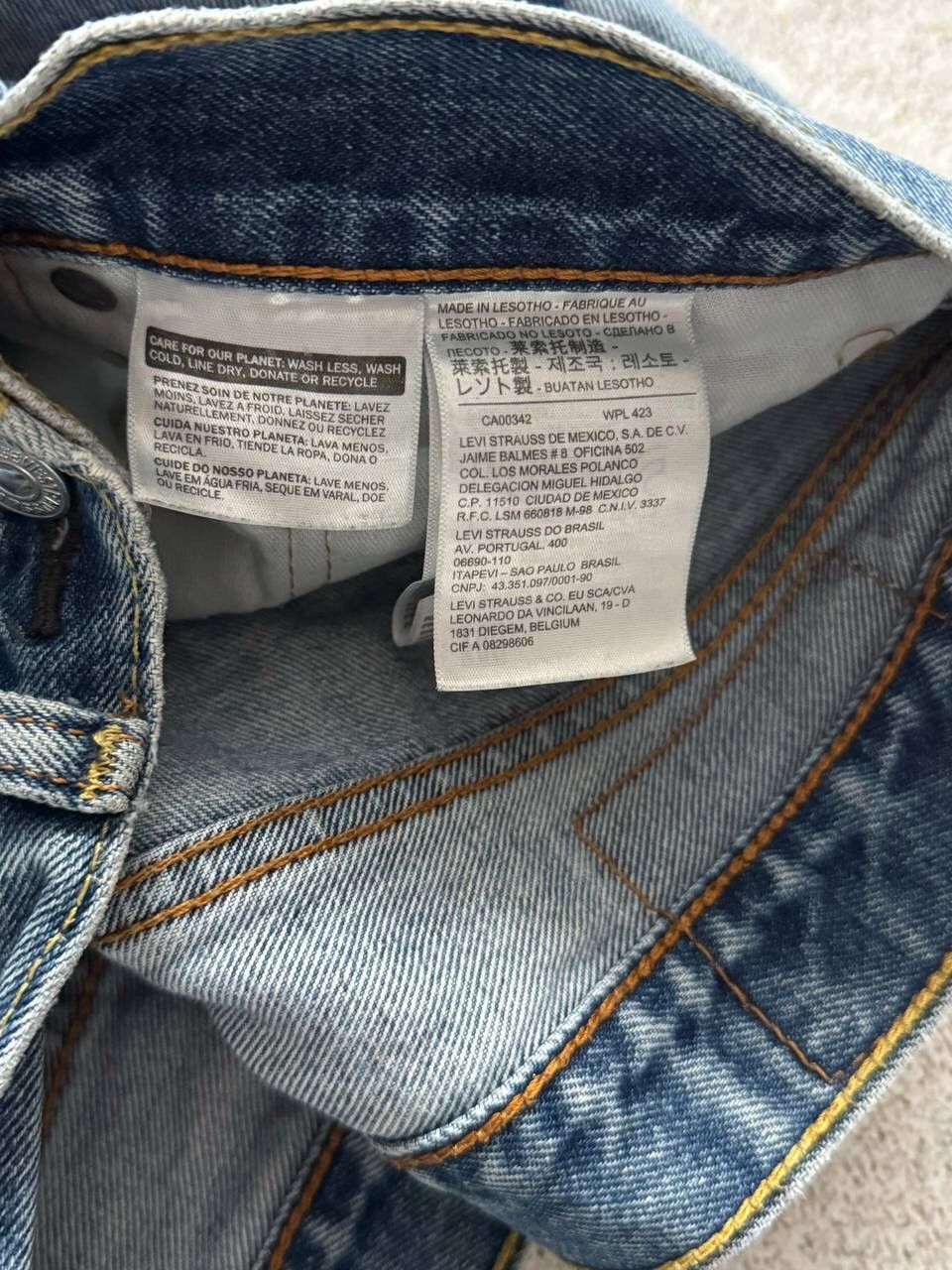 Levi's × Levi's Vintage Clothing × Vintage Vintage Levi’s 501 Washed Blue Denim Baggy Pants Y2K Rare Size US 32 / EU 48 - 4 Thumbnail