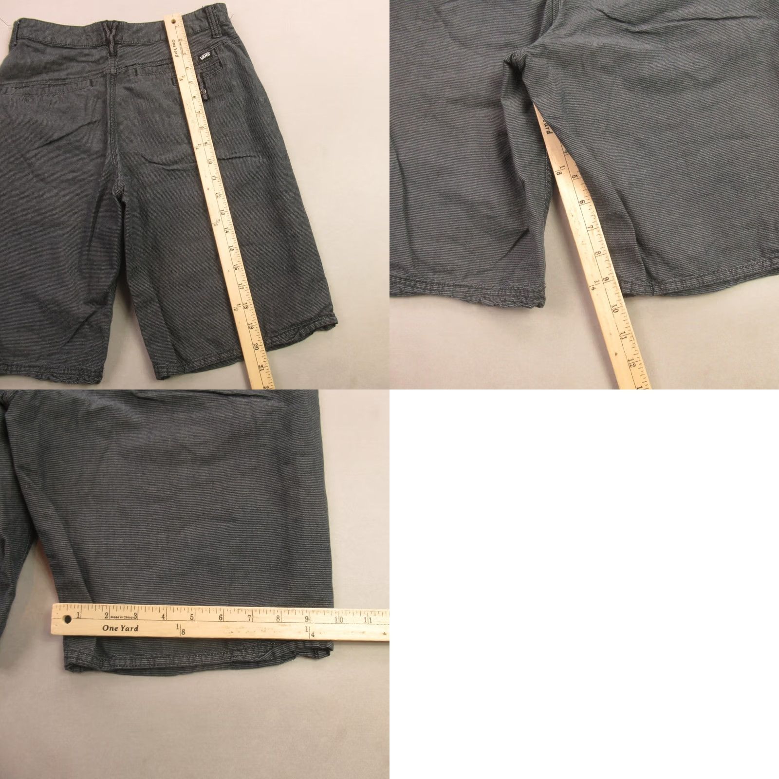 Vans Vans Men’s Chino Shorts | Size 28 | Gray Stripe Flat Front 10" Inseam Skate Casual Outdoor Size US 28 / EU 44 - 8 Thumbnail