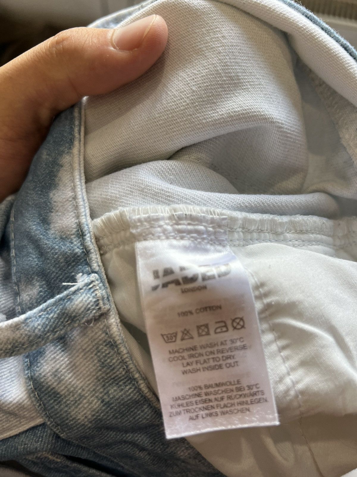 Jaded London Jaded London Light Wash Wide Leg Jeans Pants Blue Sky Size 25" / US 0 / IT 36 - 6 Thumbnail