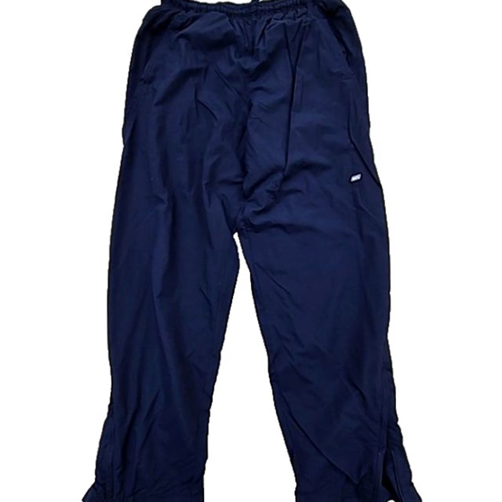 Nike Nike Mens Navy Track Pants L Drawstring Solid Size US 33 - 2 Thumbnail