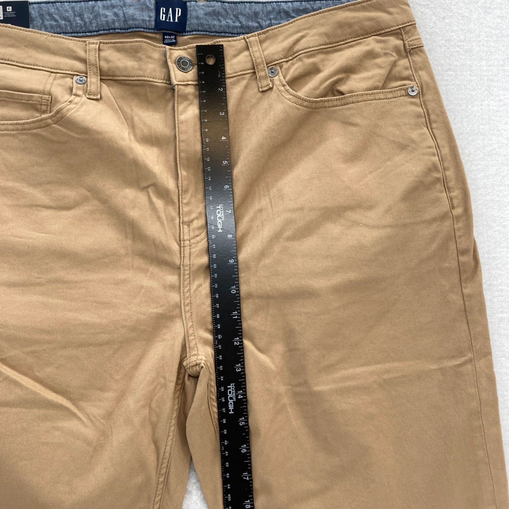 Gap GAP 5 Pocket Pant Mens 40x32 Slim Fit Straight Leg Brown Stretch Twill Chino NWT Size US 40 / EU 56 - 7 Thumbnail