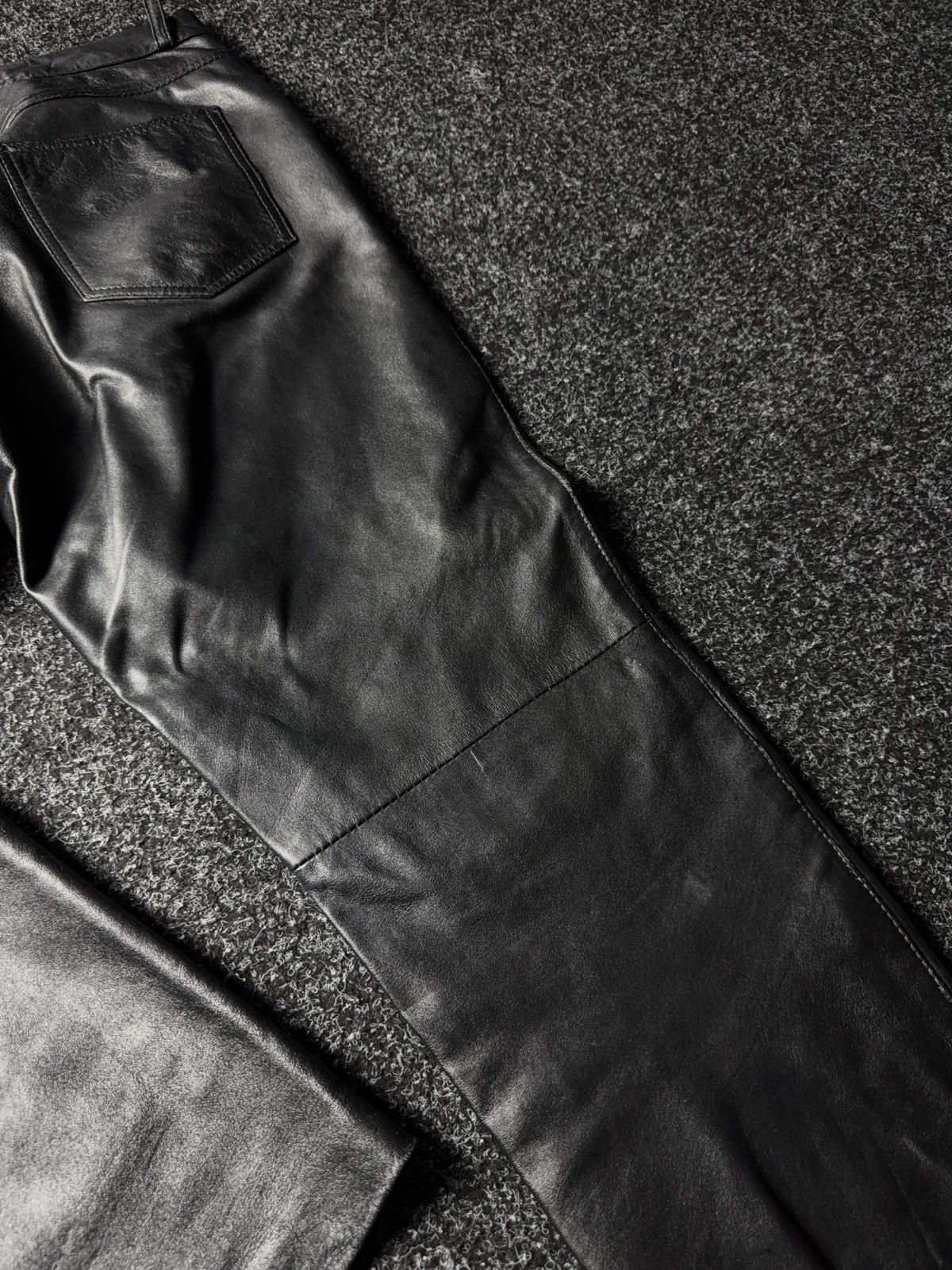 Leather Y2K Vintage Leather Pants Opium Style Alt Biker USA Rare Size US 28 / EU 44 - 20 Thumbnail